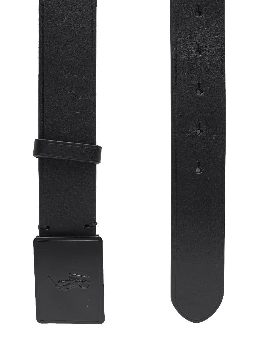 Polo Ralph Lauren - 36MM PP PLAQUE BELT - klassische gürtel - black/matte black - 1