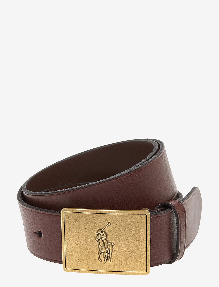 Polo Ralph Lauren - 36MM PP PLAQUE BELT - klassische gürtel - brown - 0