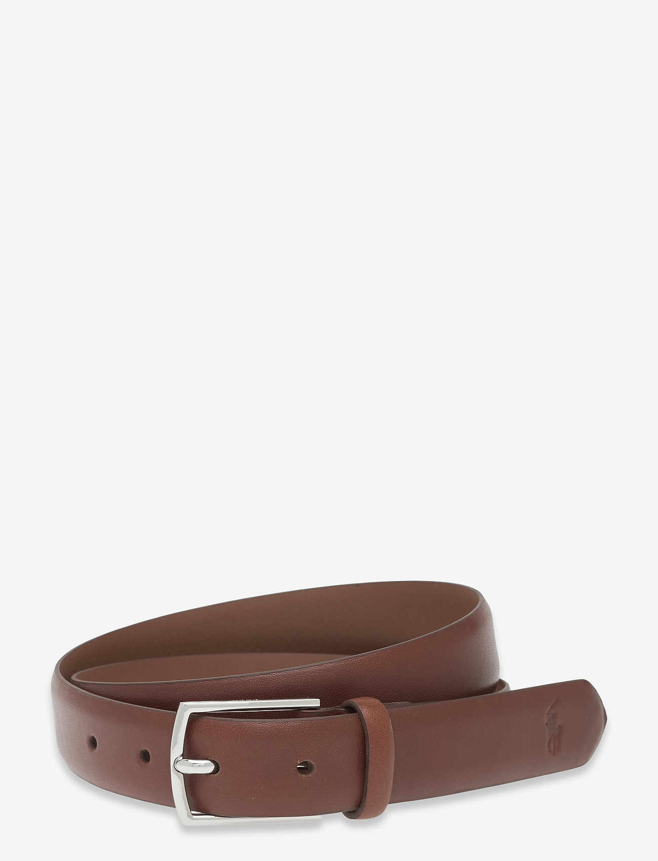 Polo Ralph Lauren - Polo-Plaque Calfskin Belt - brown - 0