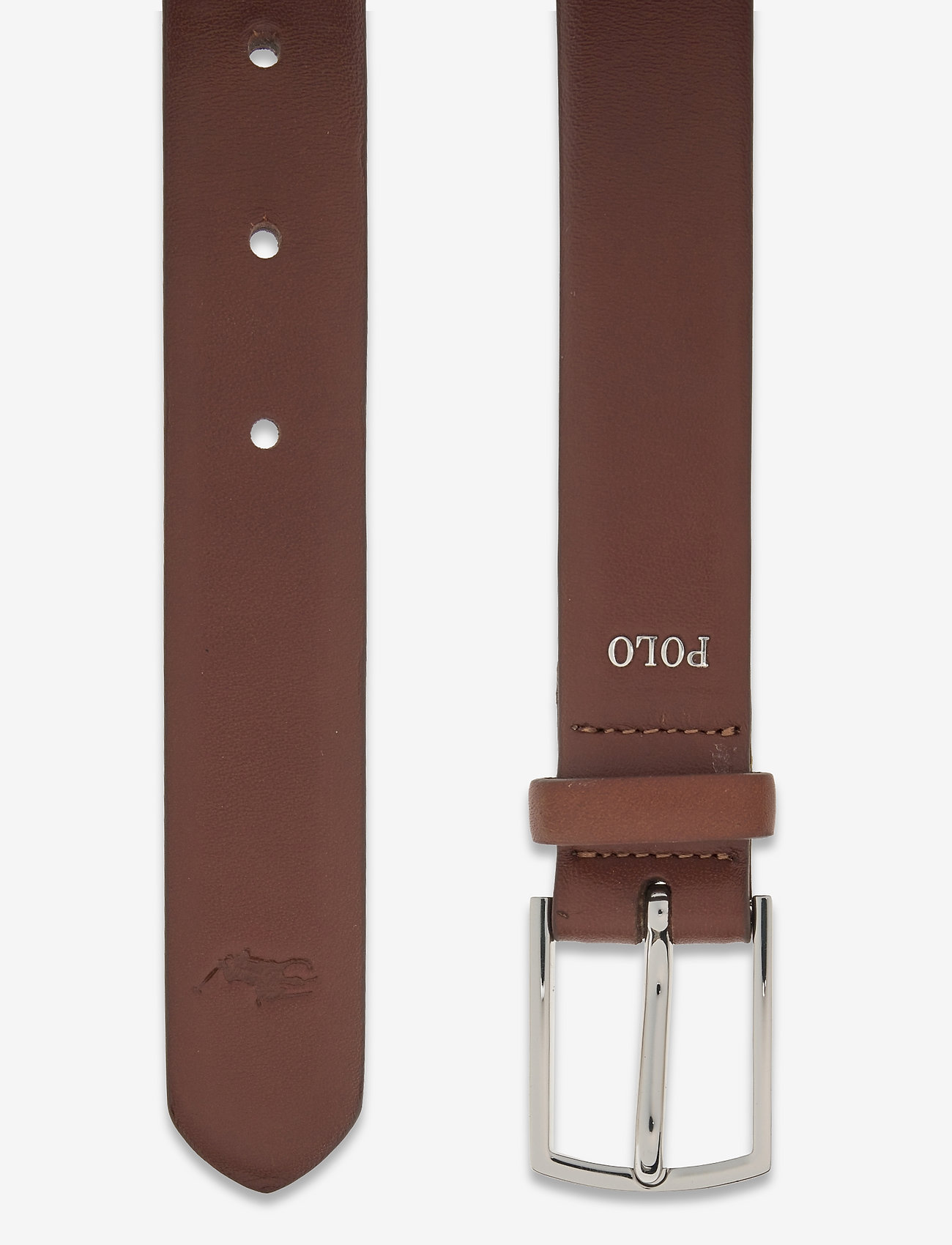 Polo Ralph Lauren - Polo-Plaque Calfskin Belt - brown - 1