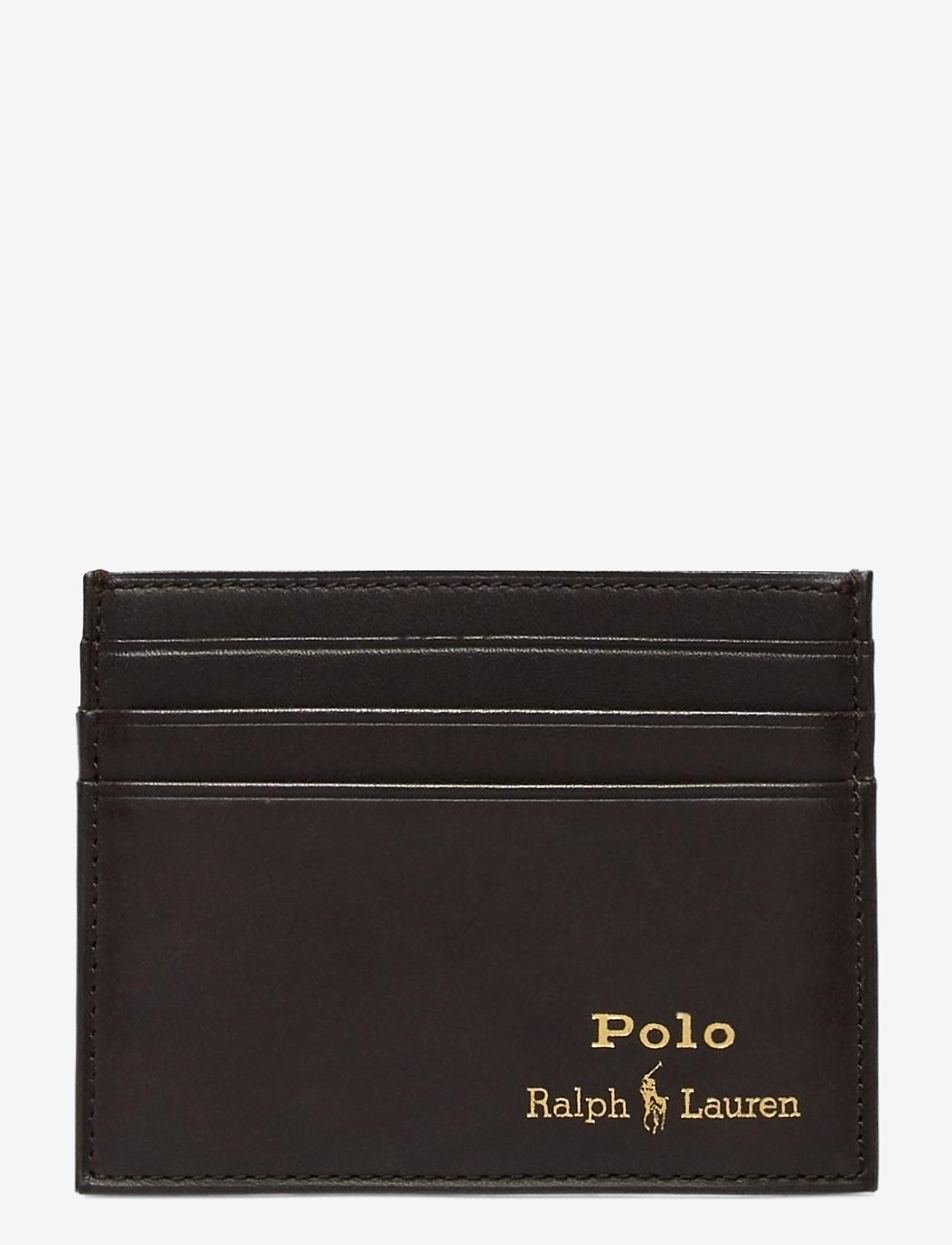 Polo Ralph Lauren - Leather Card Case - kortholdere - brown - 0