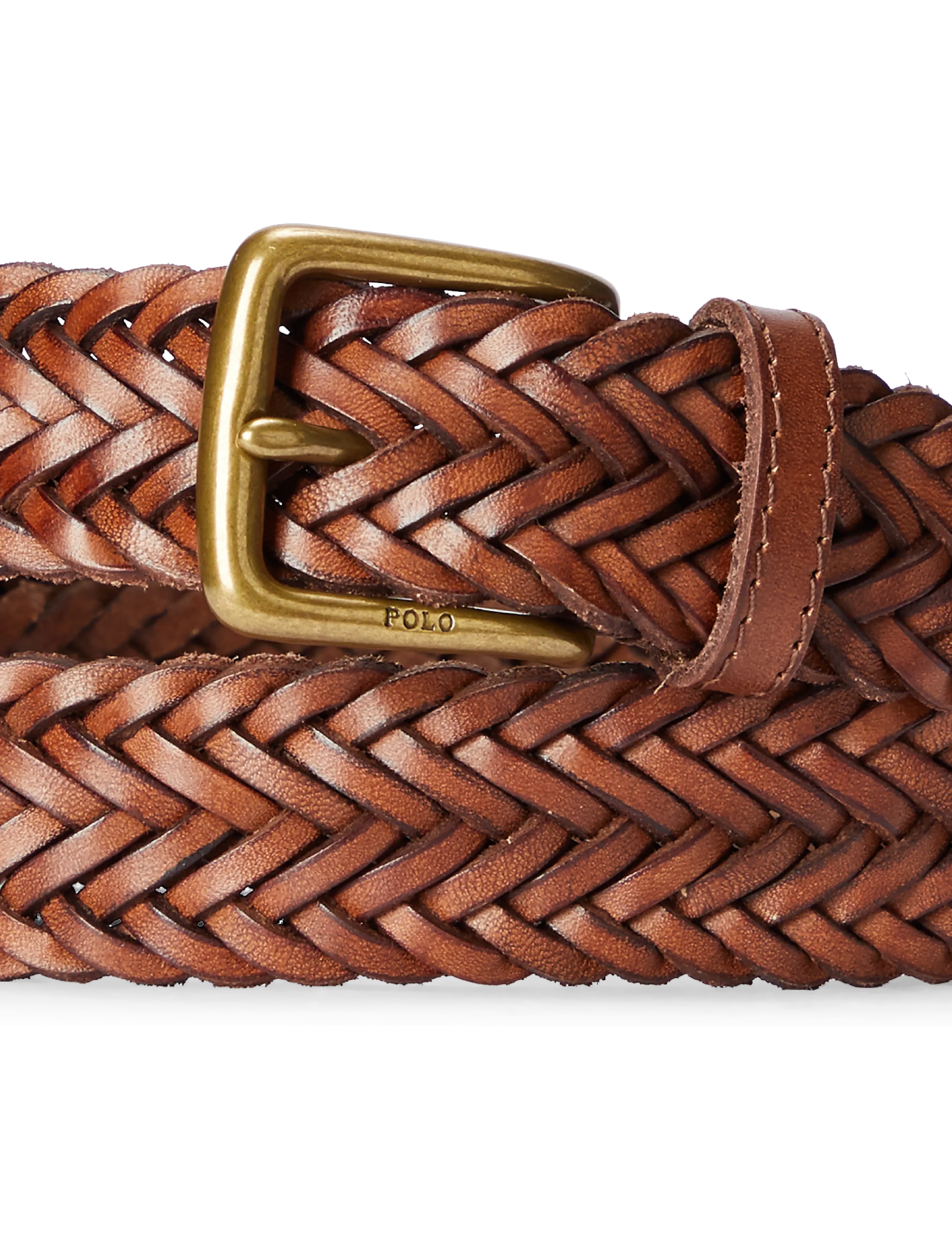 Polo Ralph Lauren - Braided Calfskin Belt - geflochtene gürtel - polo saddle - 2