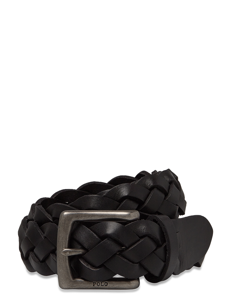 Polo Ralph Lauren - Braided Calfskin Belt - black - 0