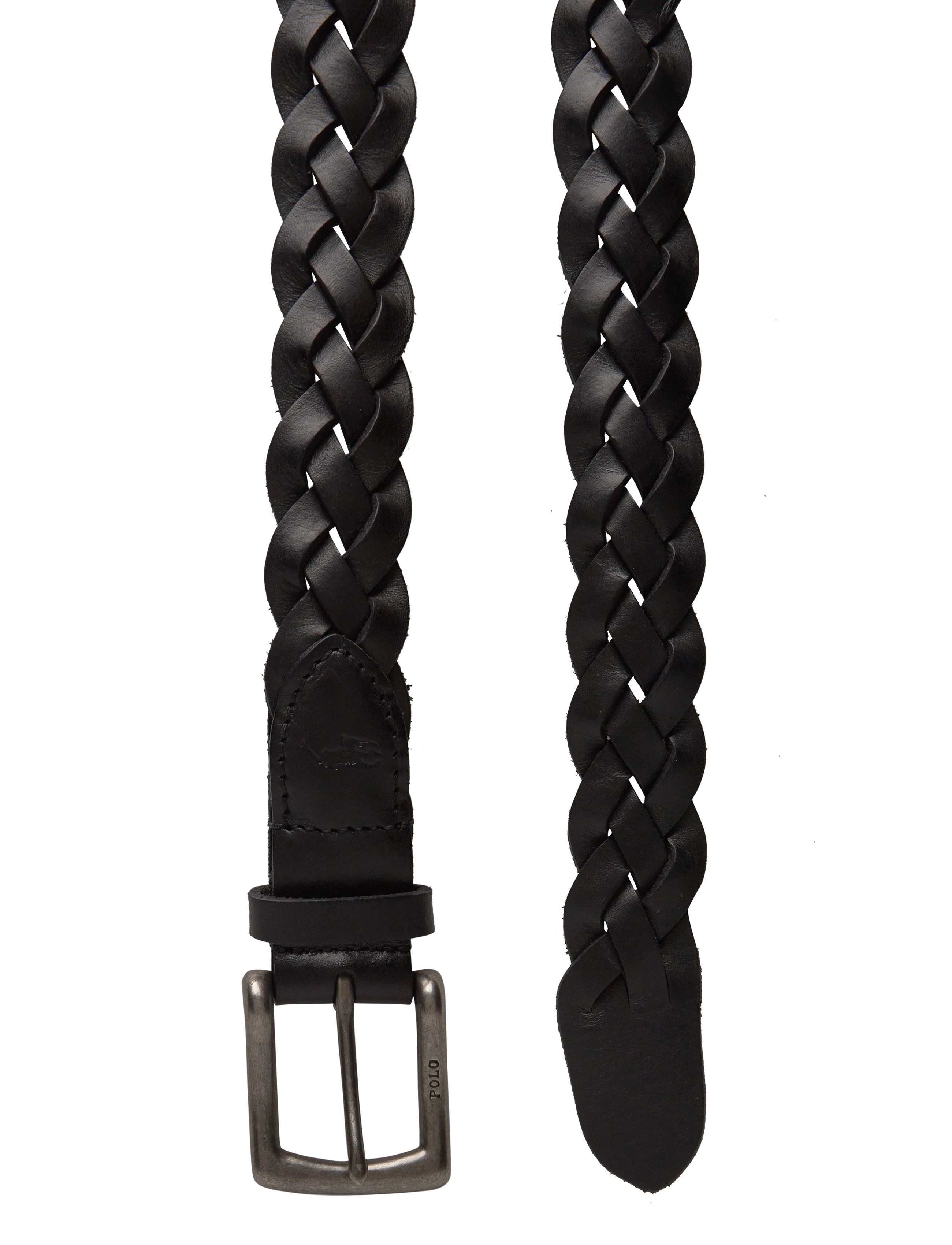 Polo Ralph Lauren - Braided Calfskin Belt - black - 1