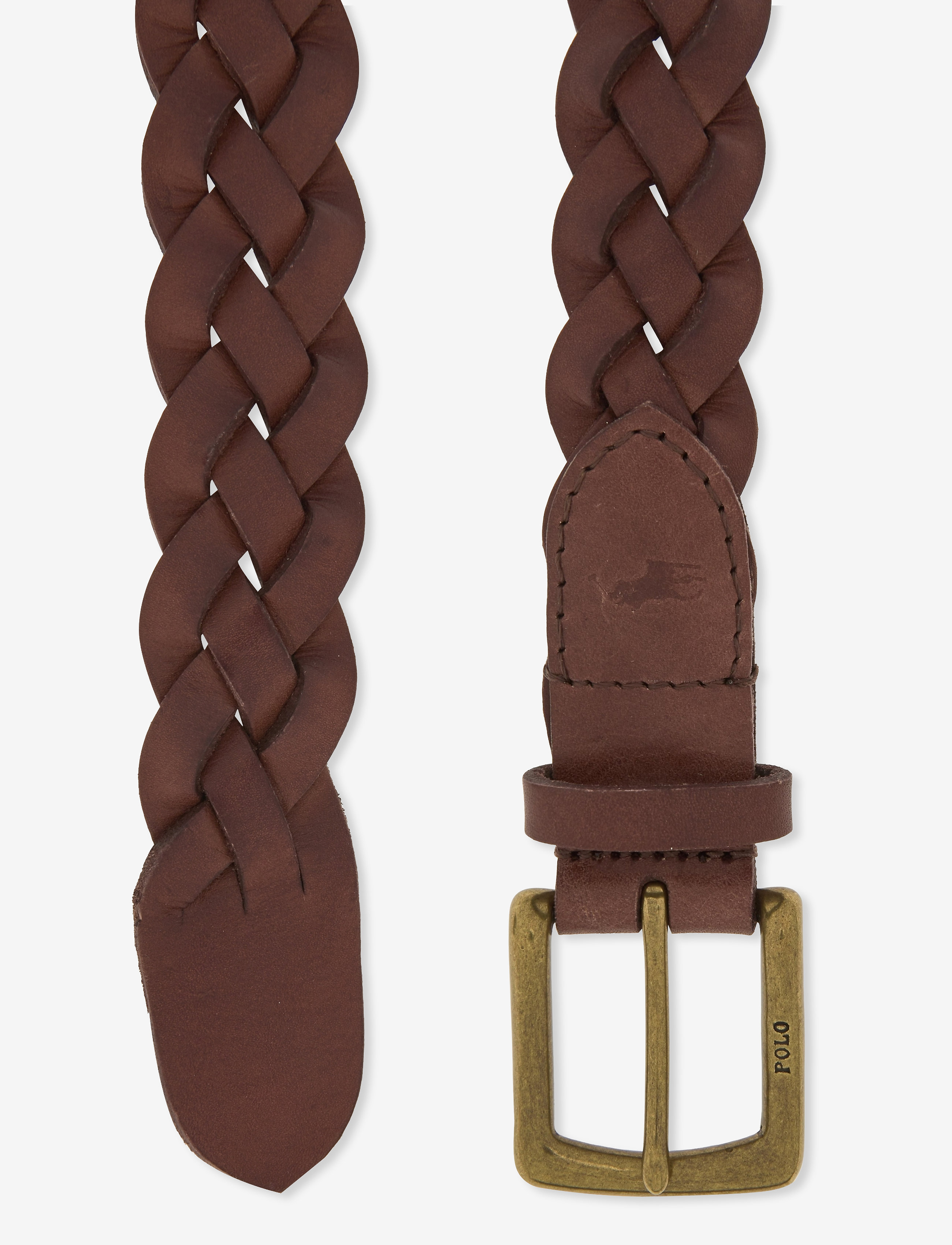 Polo Ralph Lauren Braided Calfskin Belt flätade skärp herr – bild 2
