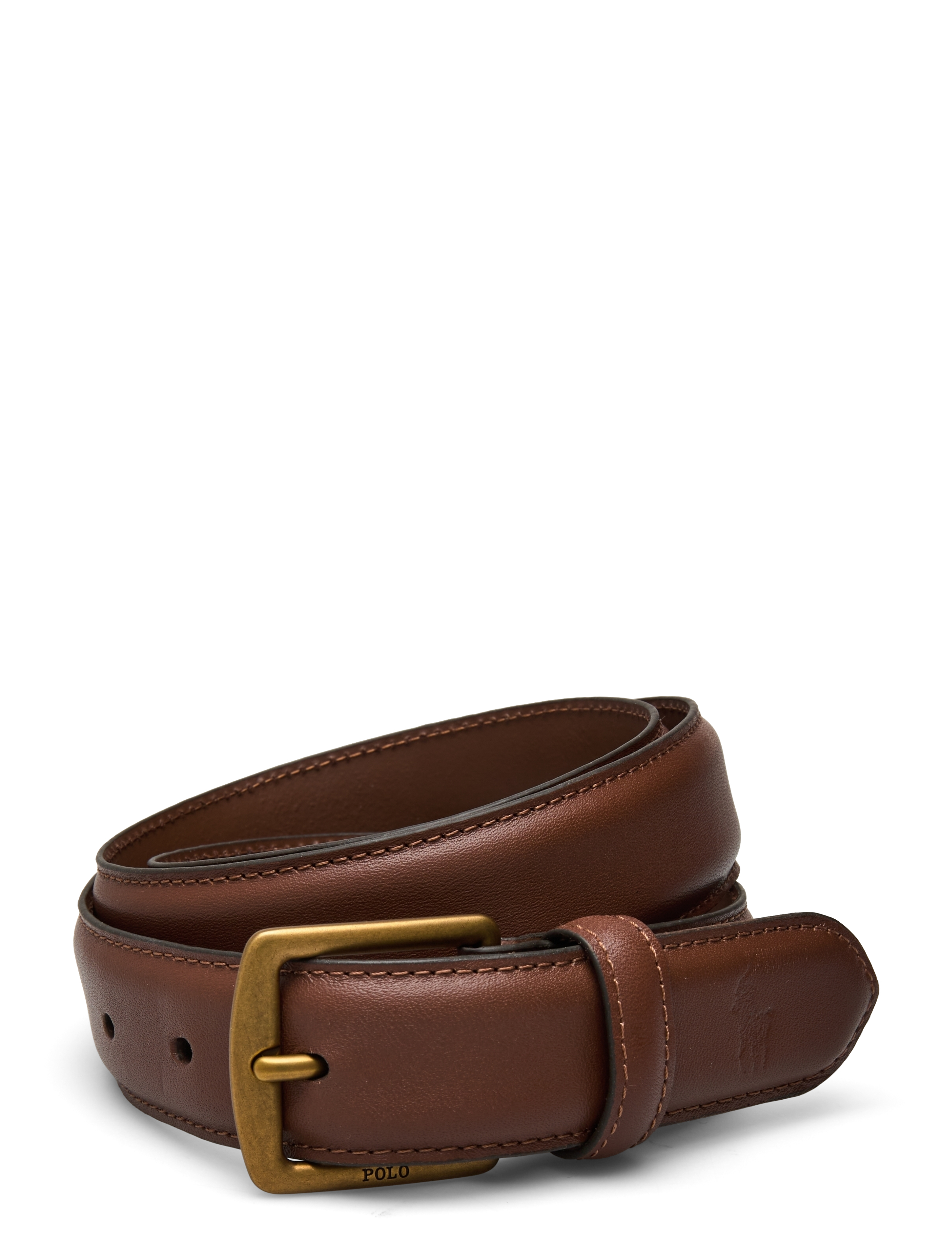 Polo Ralph Lauren SMOOTH LEATHER-SMTH DRS BLT-CSL-SML - E-smaspäev - BROWN / brown