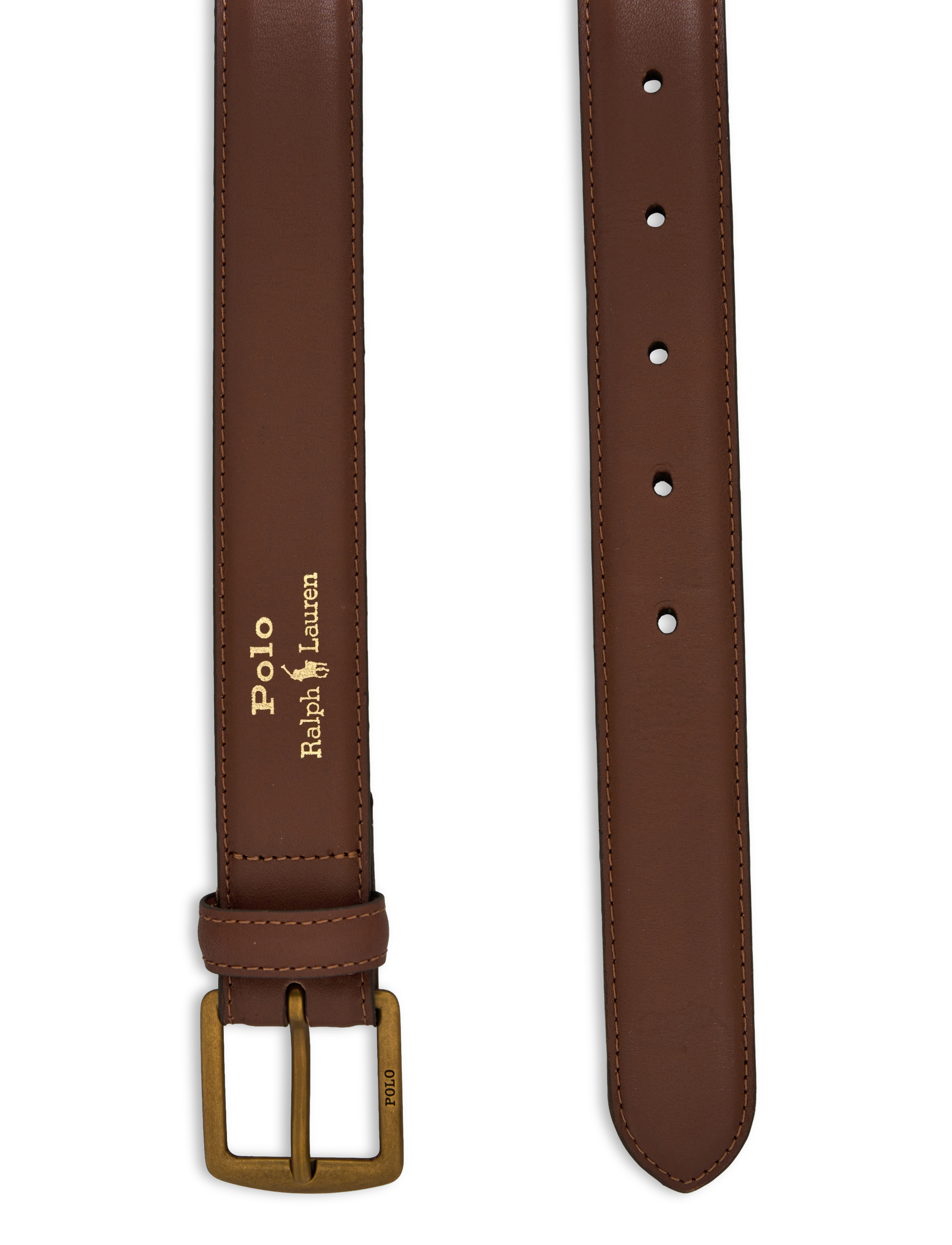 Polo Ralph Lauren - SMOOTH LEATHER-SMTH DRS BLT-CSL-SML - klassikalised vööd - brown - 1