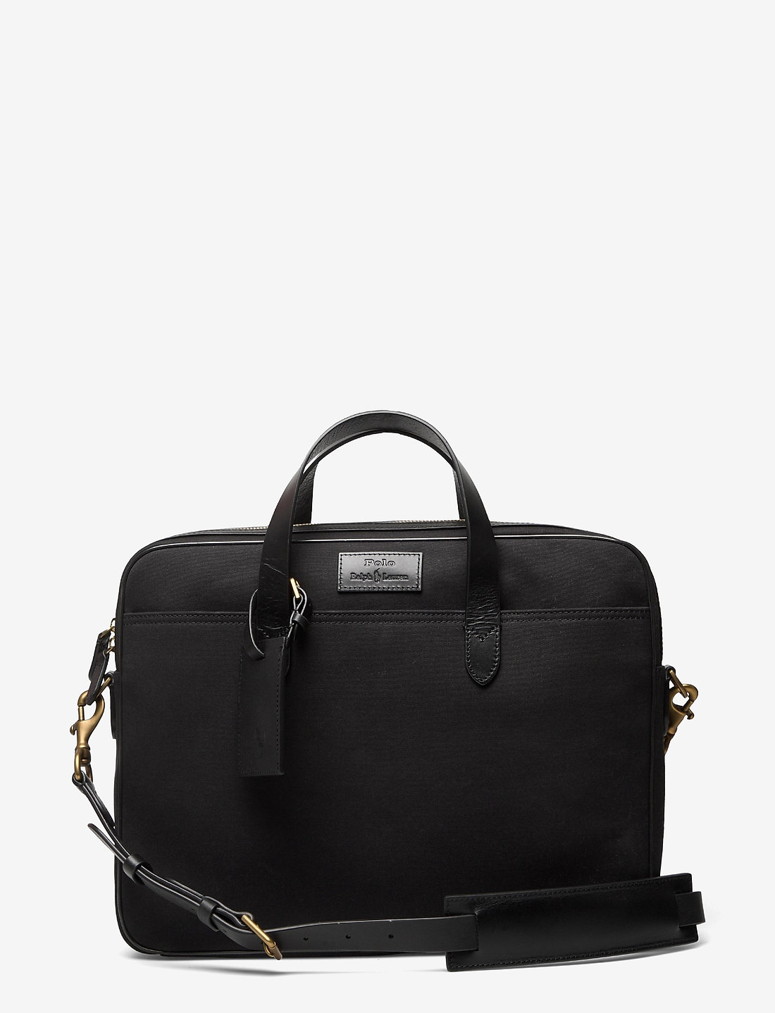 Black canvas briefcase sales