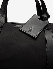 Polo Ralph Lauren - Leather-Trim Canvas Duffel - shop efter anledning - black/black - 3