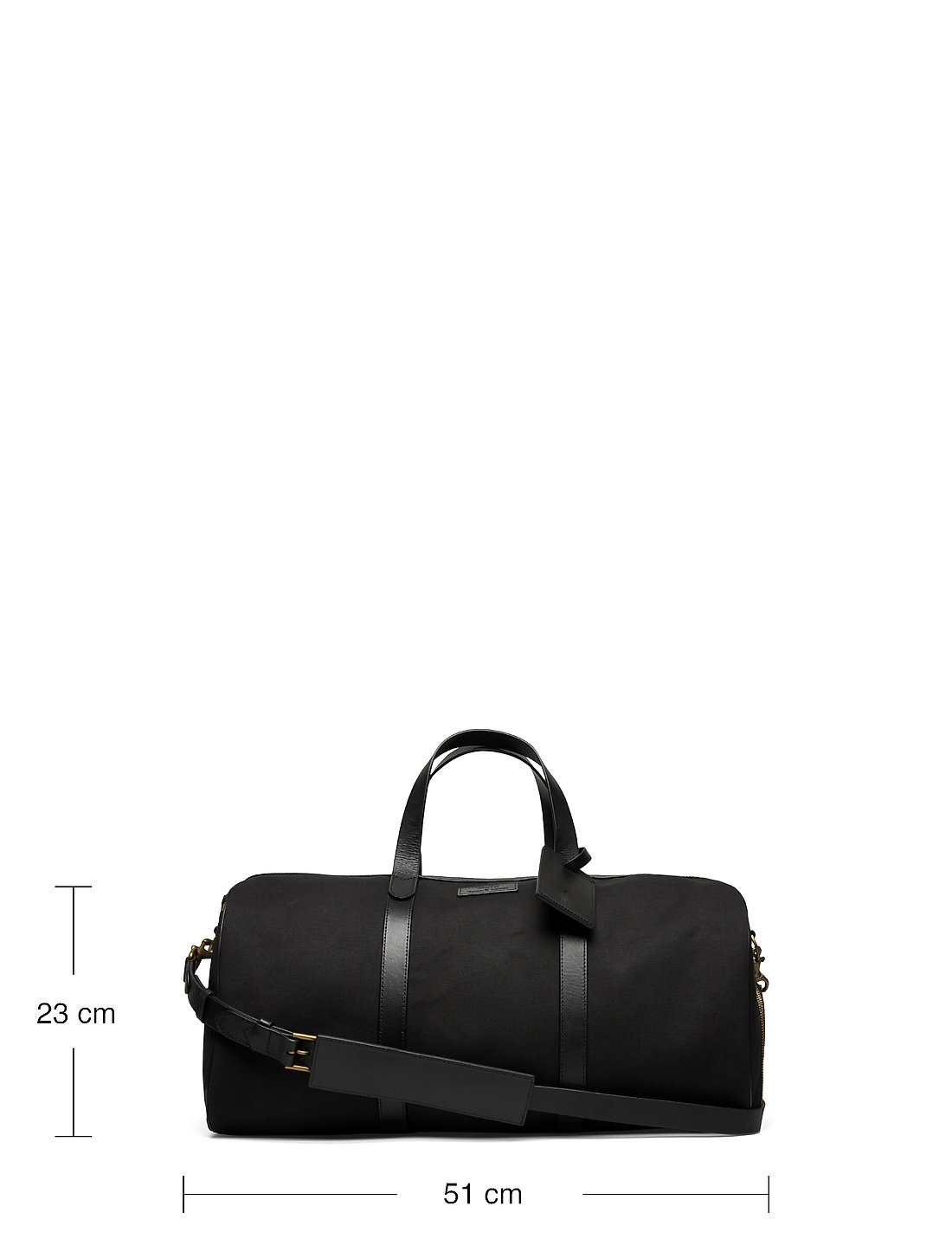 Leather Trim Canvas Duffel