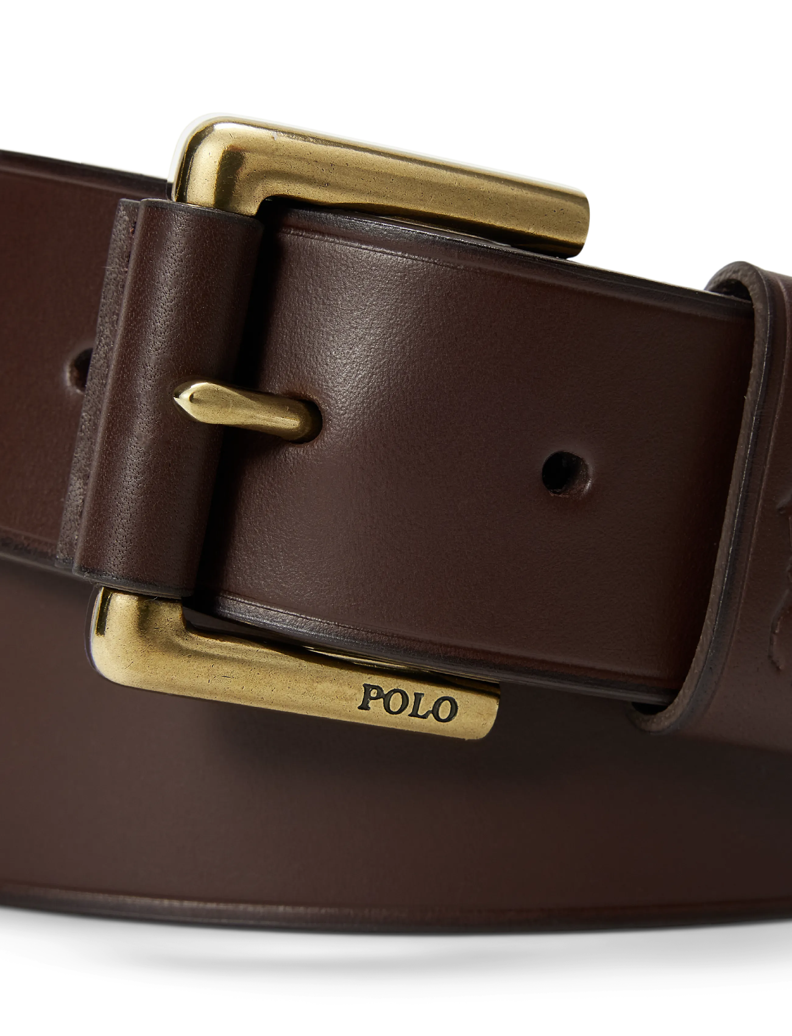 Polo Ralph Lauren - LEATHER-POLO KEEP BT-BLT-MED - klassiska skärp - polo brown - 1