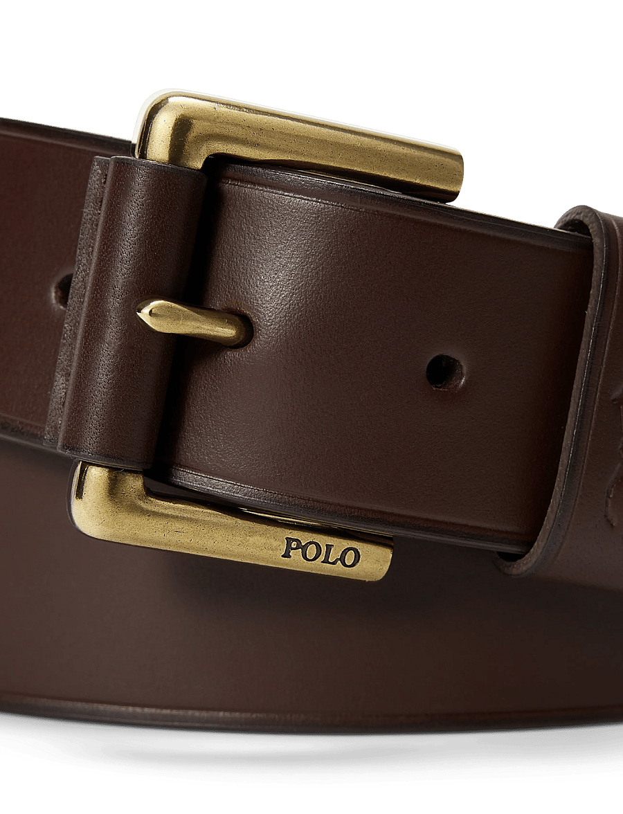 Polo Ralph Lauren - LEATHER-POLO KEEP BT-BLT-MED - klassiska skärp - polo brown - 1