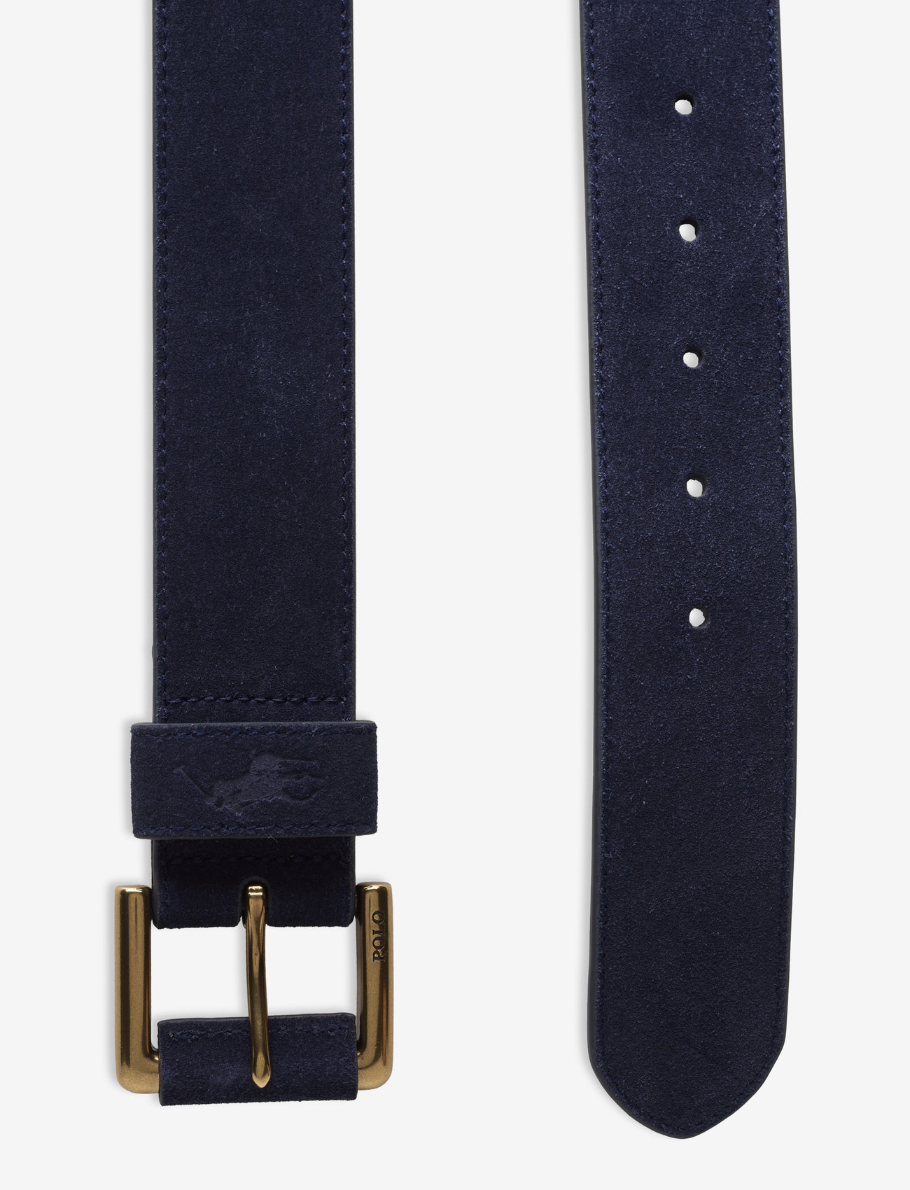 Polo Ralph Lauren - Signature Pony Suede Belt - klassiske bælter - navy - 1