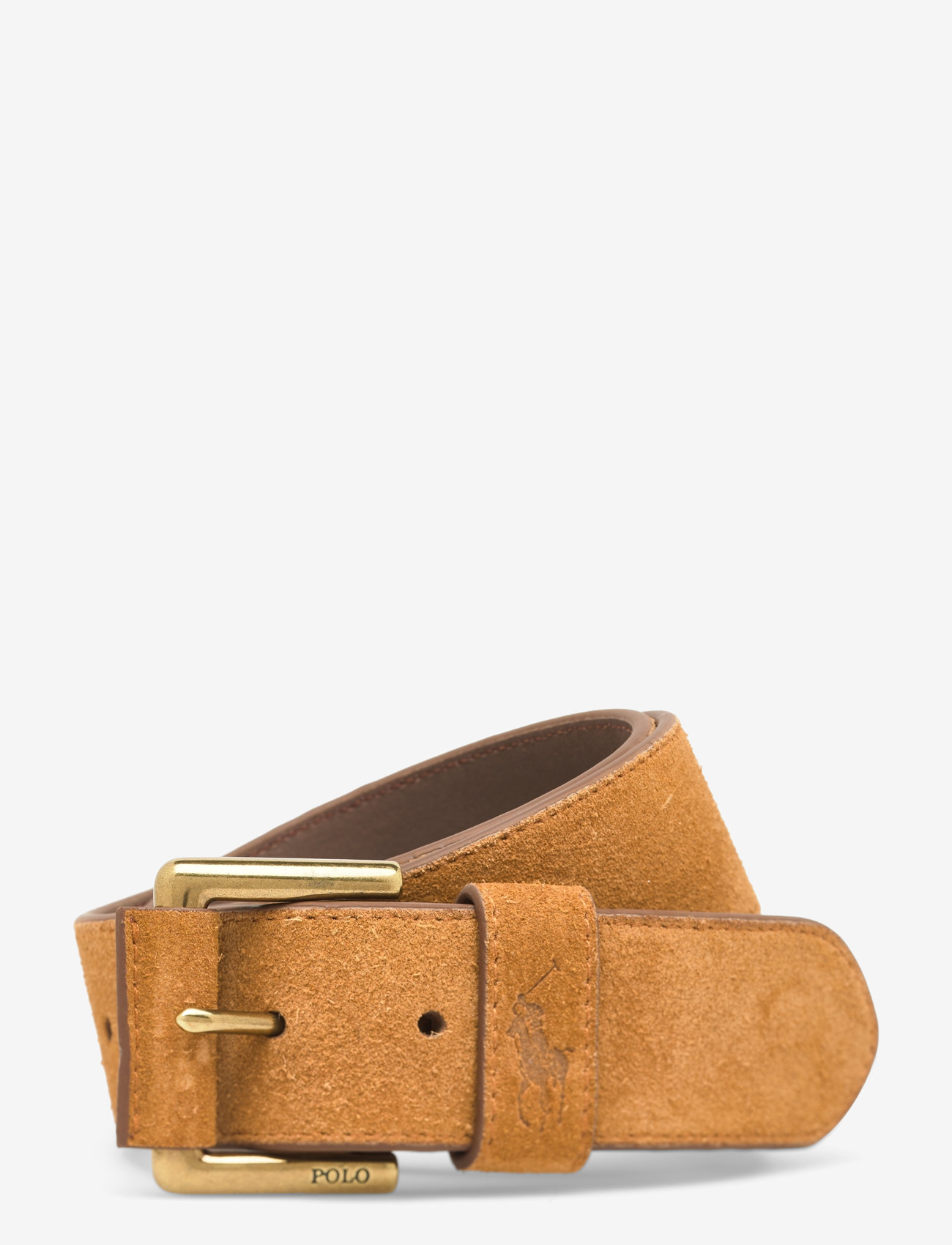 Polo Ralph Lauren - Signature Pony Suede Belt - sígild belti - tan - 0
