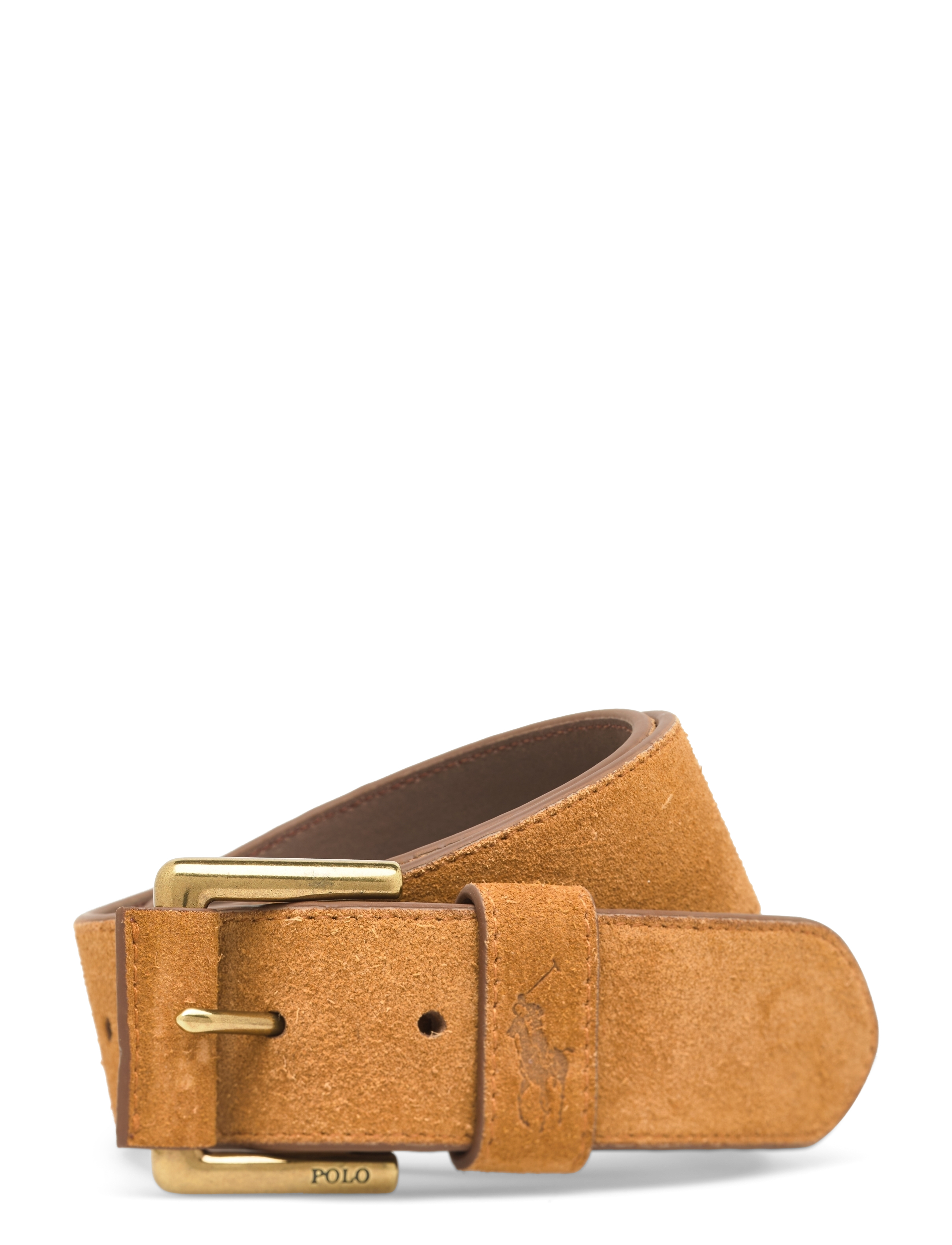 Polo Ralph Lauren Signature Pony Suede Belt - Classic belts - TAN / brown