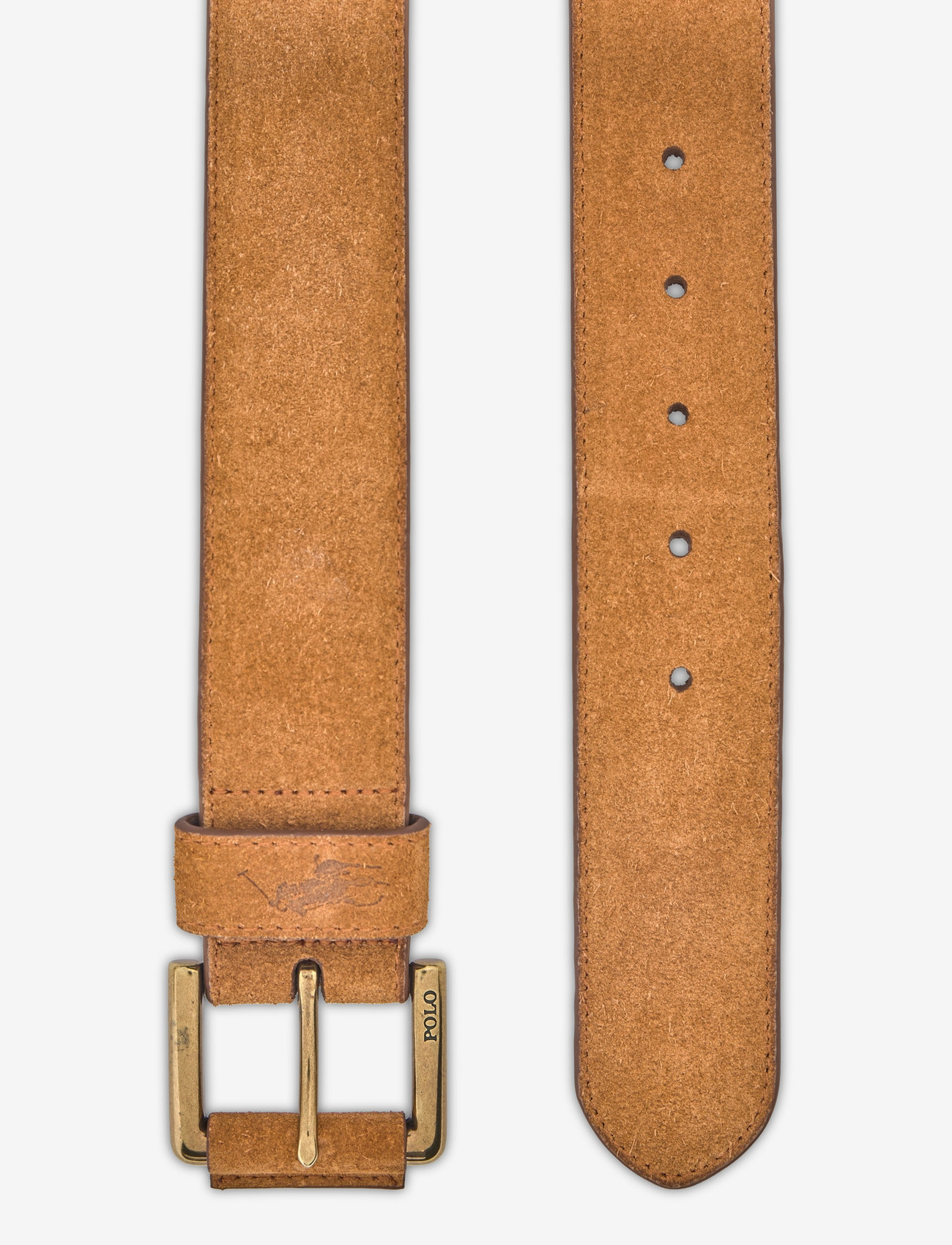 Polo Ralph Lauren - Signature Pony Suede Belt - sígild belti - tan - 1