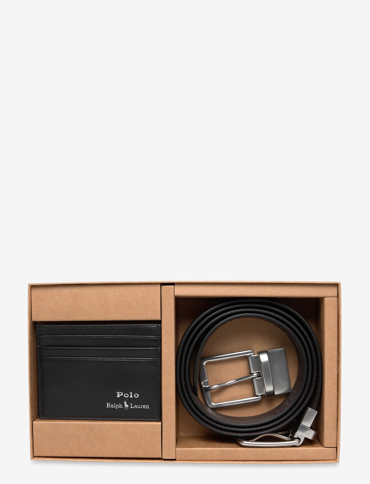 Polo Ralph Lauren - Leather Belt & Card Case Gift Set - brieftaschen und taschen - black - 0