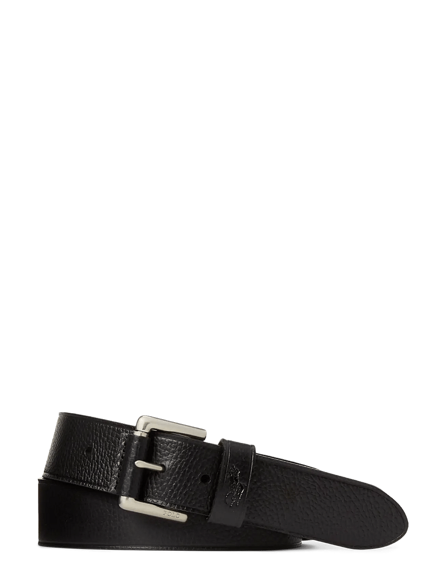 Polo Ralph Lauren - PEBBLED LEATHER-POLO KEEP BT-BLT-ME - klassische gürtel - black - 2