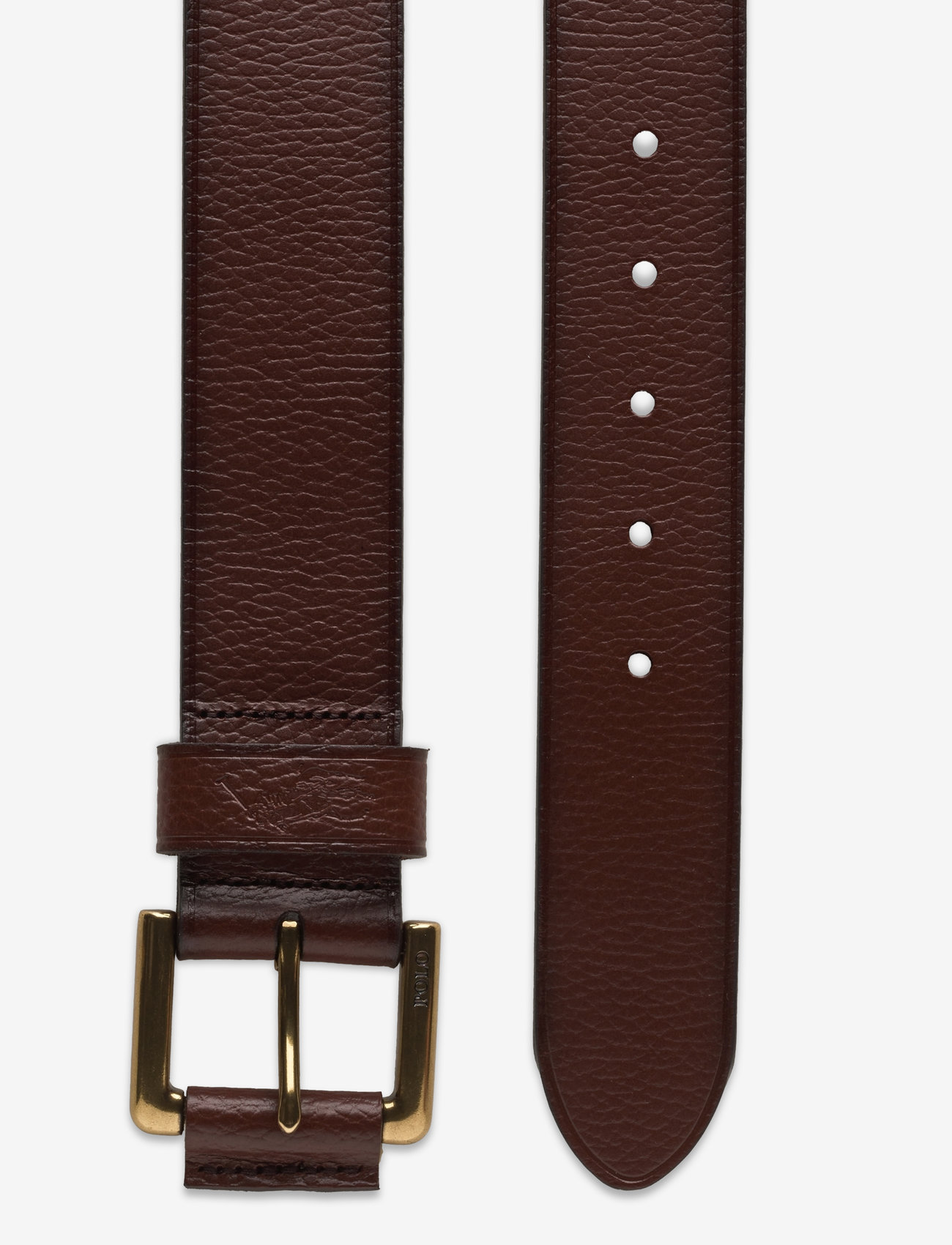 Polo Ralph Lauren - Signature Pony Leather Belt - klassiske bælter - brown - 1