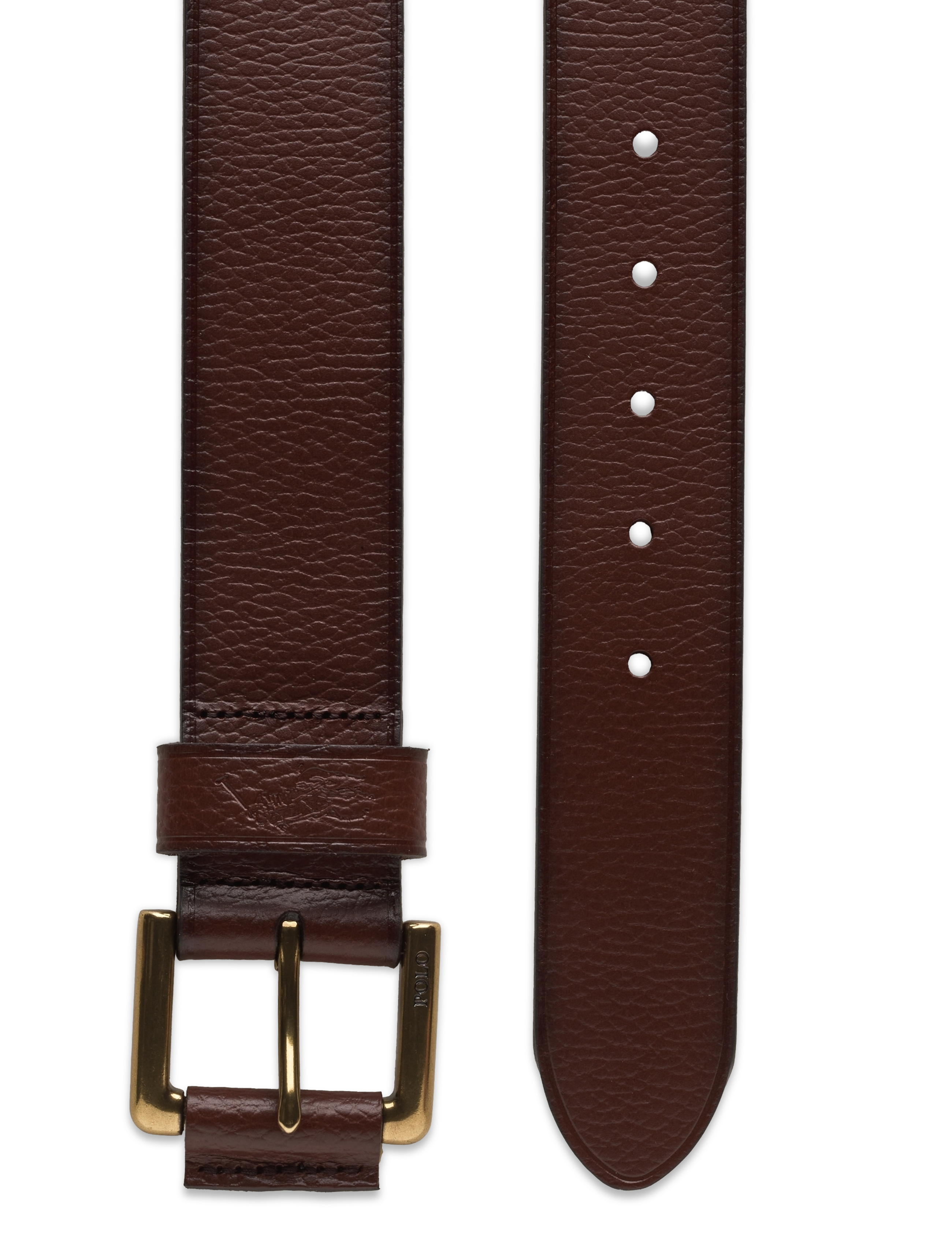 Polo Ralph Lauren - Signature Pony Leather Belt - brown - 1