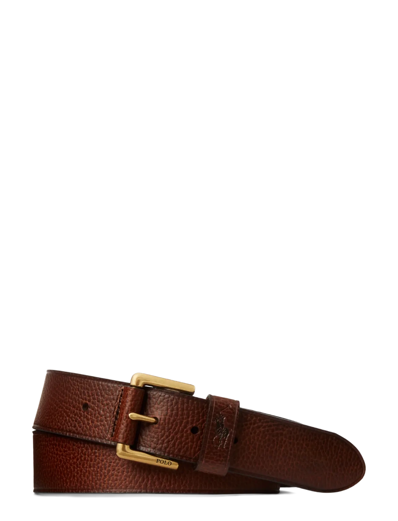 Polo Ralph Lauren - PEBBLED LEATHER-POLO KEEP BT-BLT-ME - klassische gürtel - brown - 2