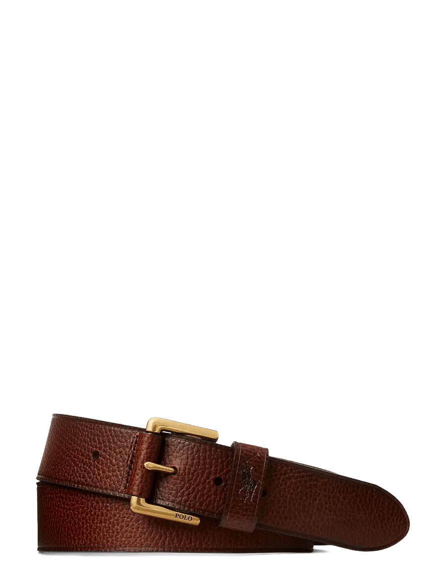 Polo Ralph Lauren - PEBBLED LEATHER-POLO KEEP BT-BLT-ME - klassische gürtel - brown - 2