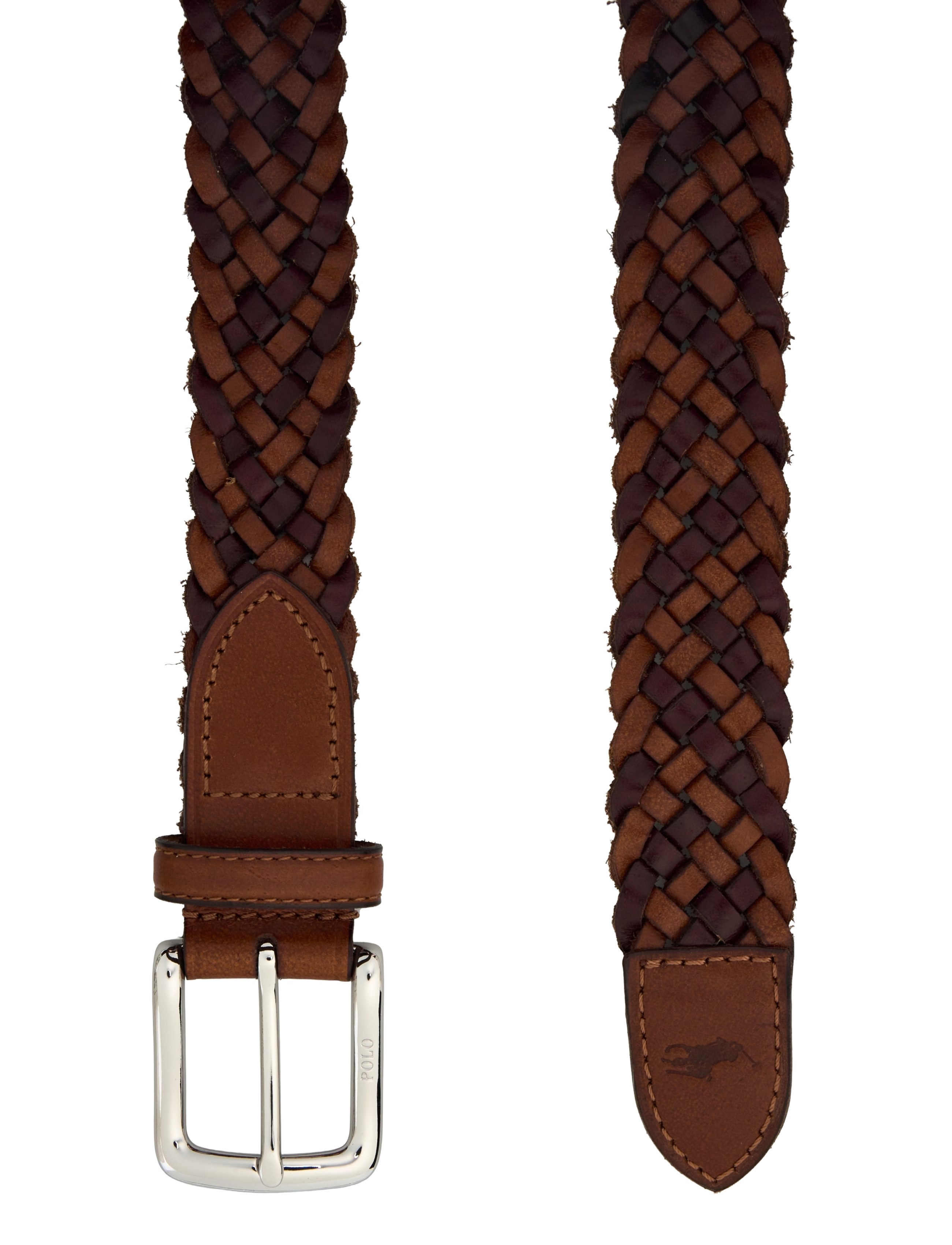 Polo Ralph Lauren - Braided Leather Belt - ceintures tressées - saddle/dark brown - 1