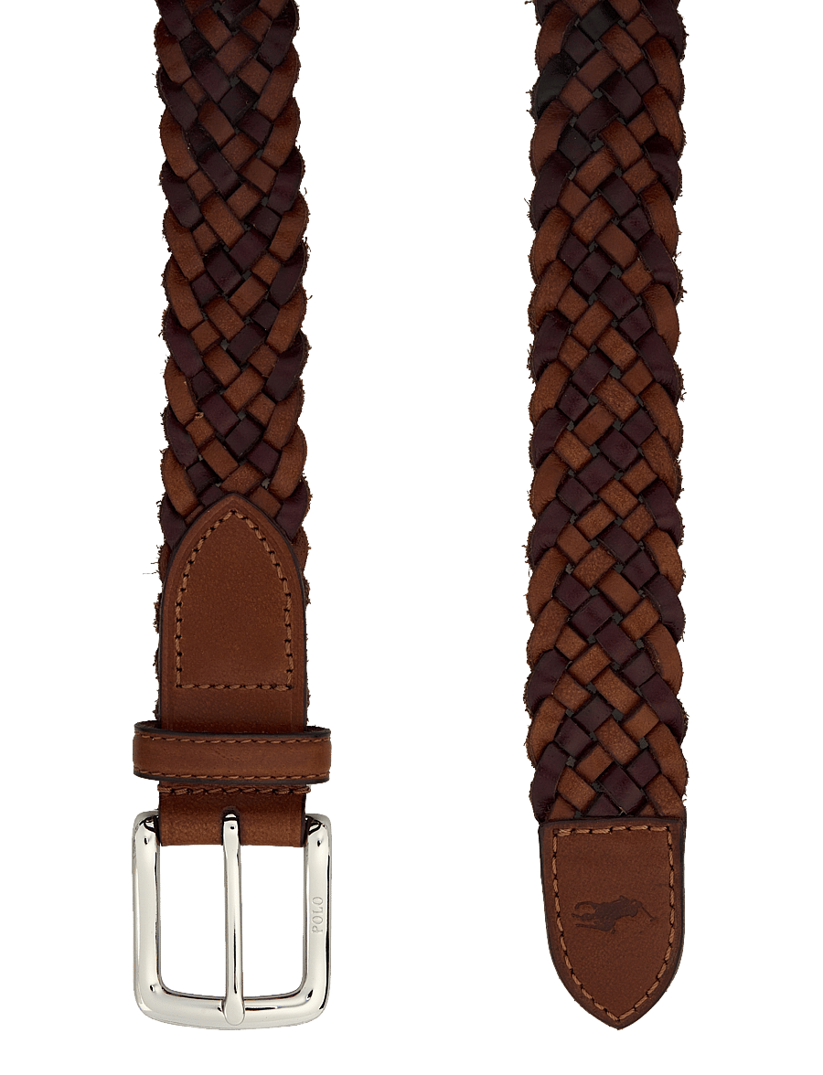 Polo Ralph Lauren - Braided Leather Belt - ceintures tressées - saddle/dark brown - 1