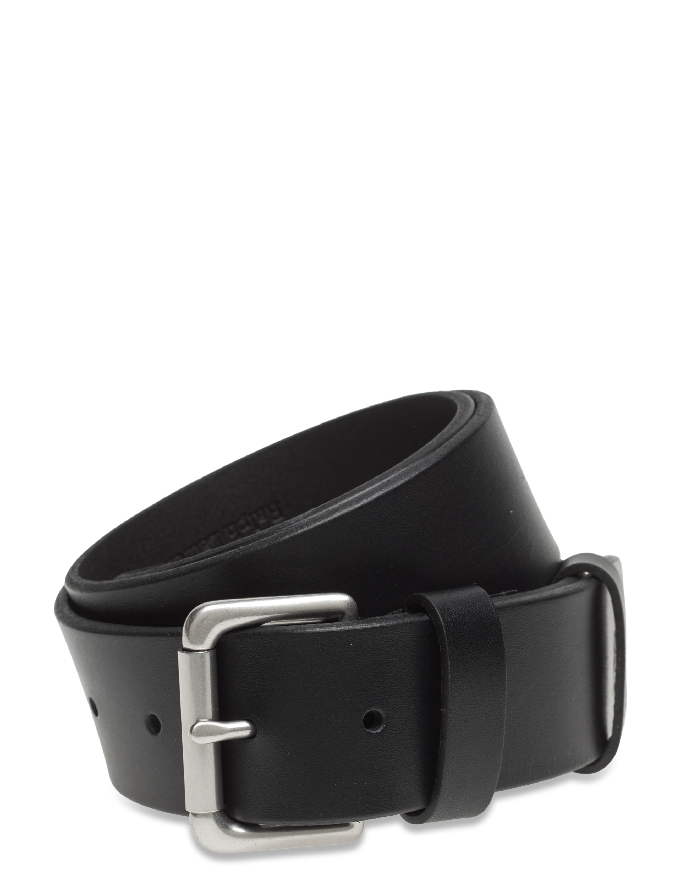 Polo Ralph Lauren Leather Roller-Buckle Belt, 34, Belts, Schwarz - Classic Männerswear