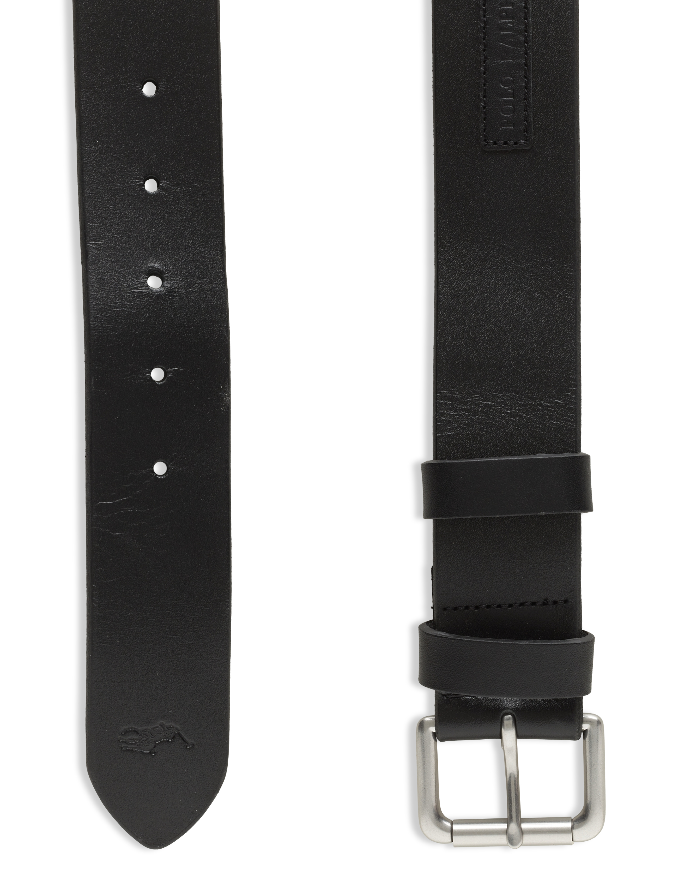 Polo Ralph Lauren - Leather Roller-Buckle Belt - klassisch gürtel - black - 1