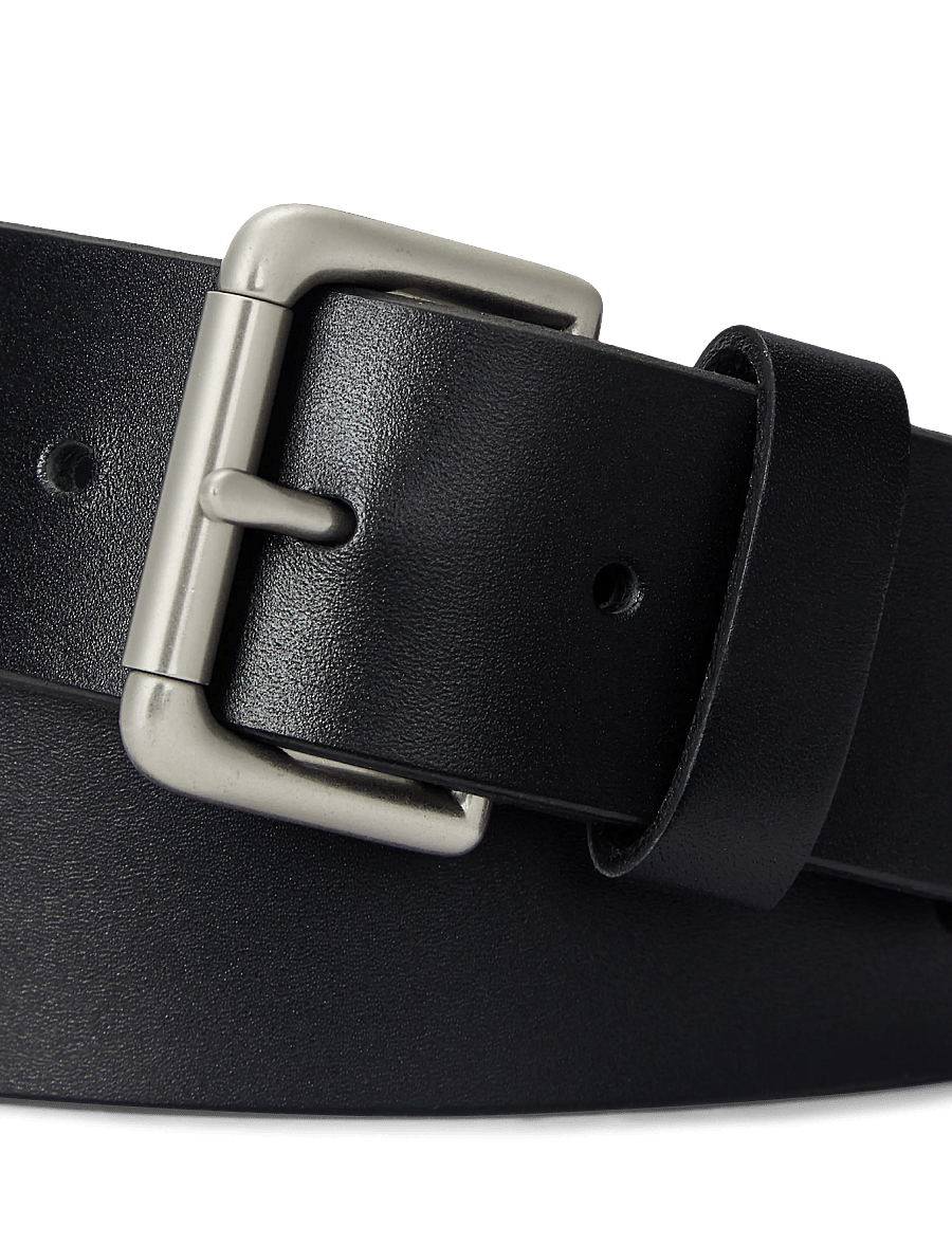 Polo Ralph Lauren - Leather Roller-Buckle Belt - klasiskās jostas - black - 2