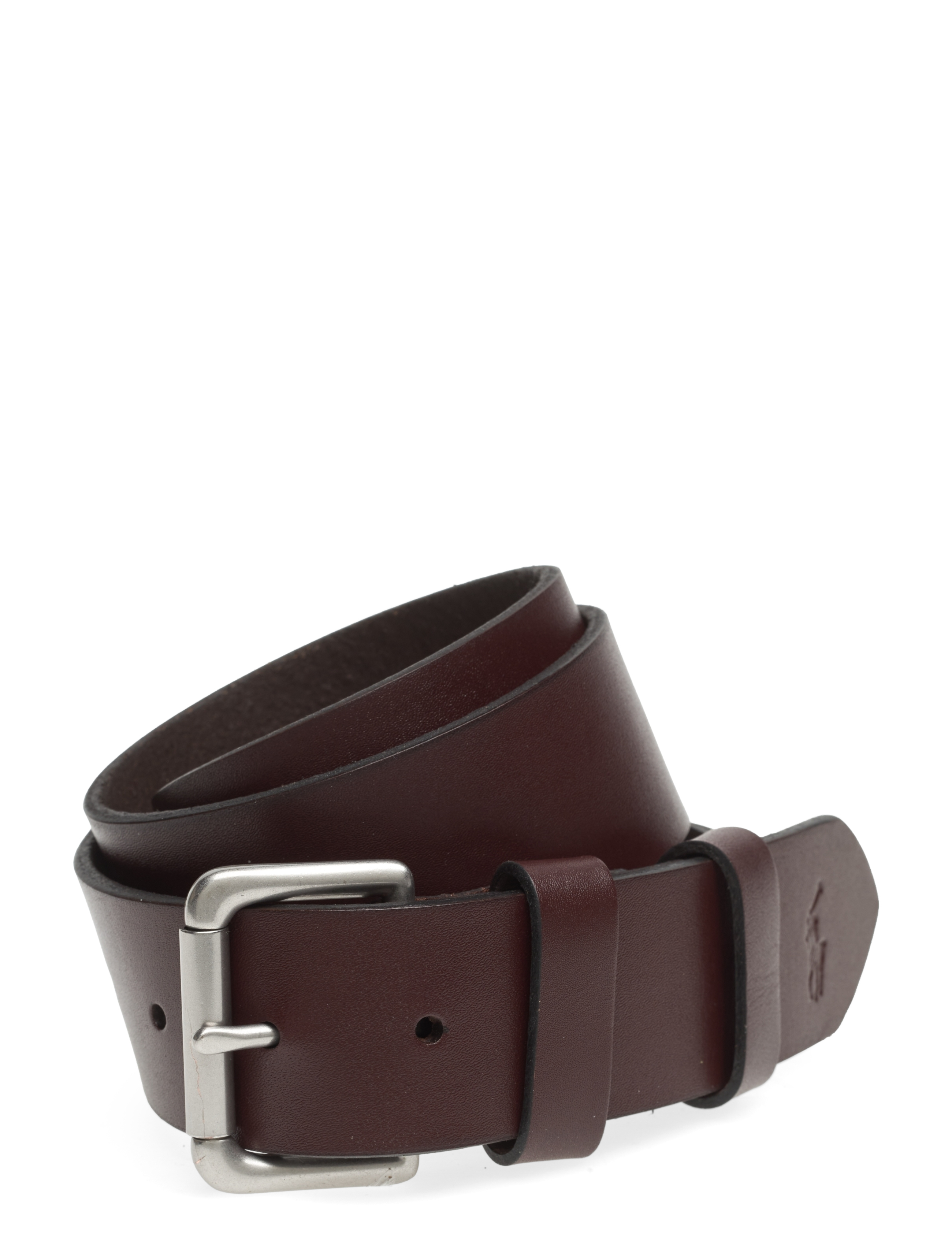 Polo Ralph Lauren Leather Roller-Buckle Belt - Bälten - BROWN / brown