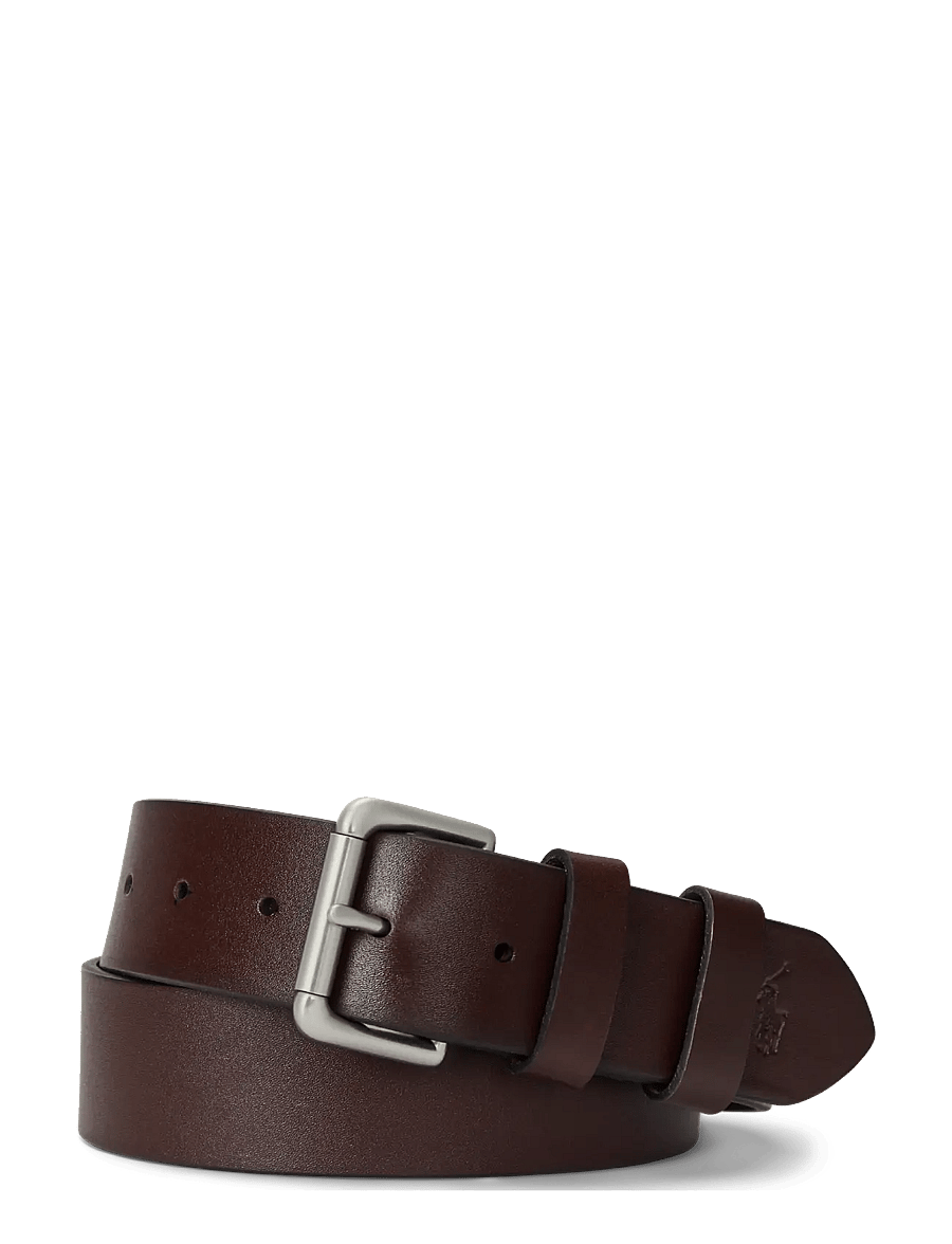 Polo Ralph Lauren - Leather Roller-Buckle Belt - klassische gürtel - brown - 0