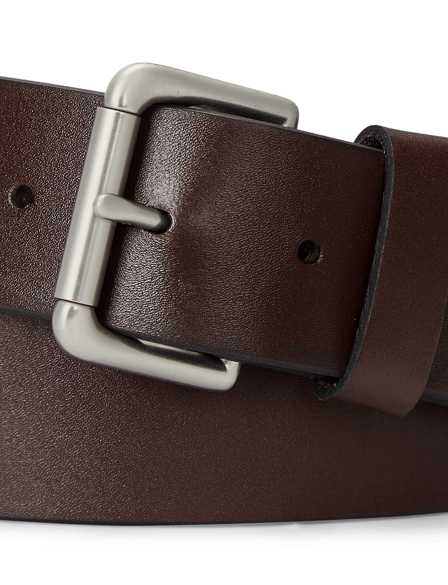 Polo Ralph Lauren - Leather Roller-Buckle Belt - klassische gürtel - brown - 2
