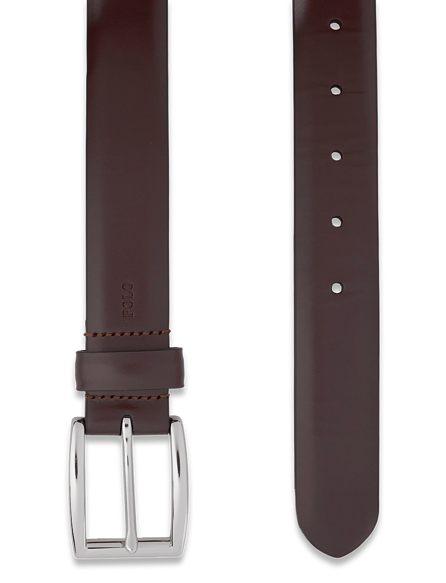 Polo Ralph Lauren - Leather Dress Belt - klassiske bælter - brown - 1