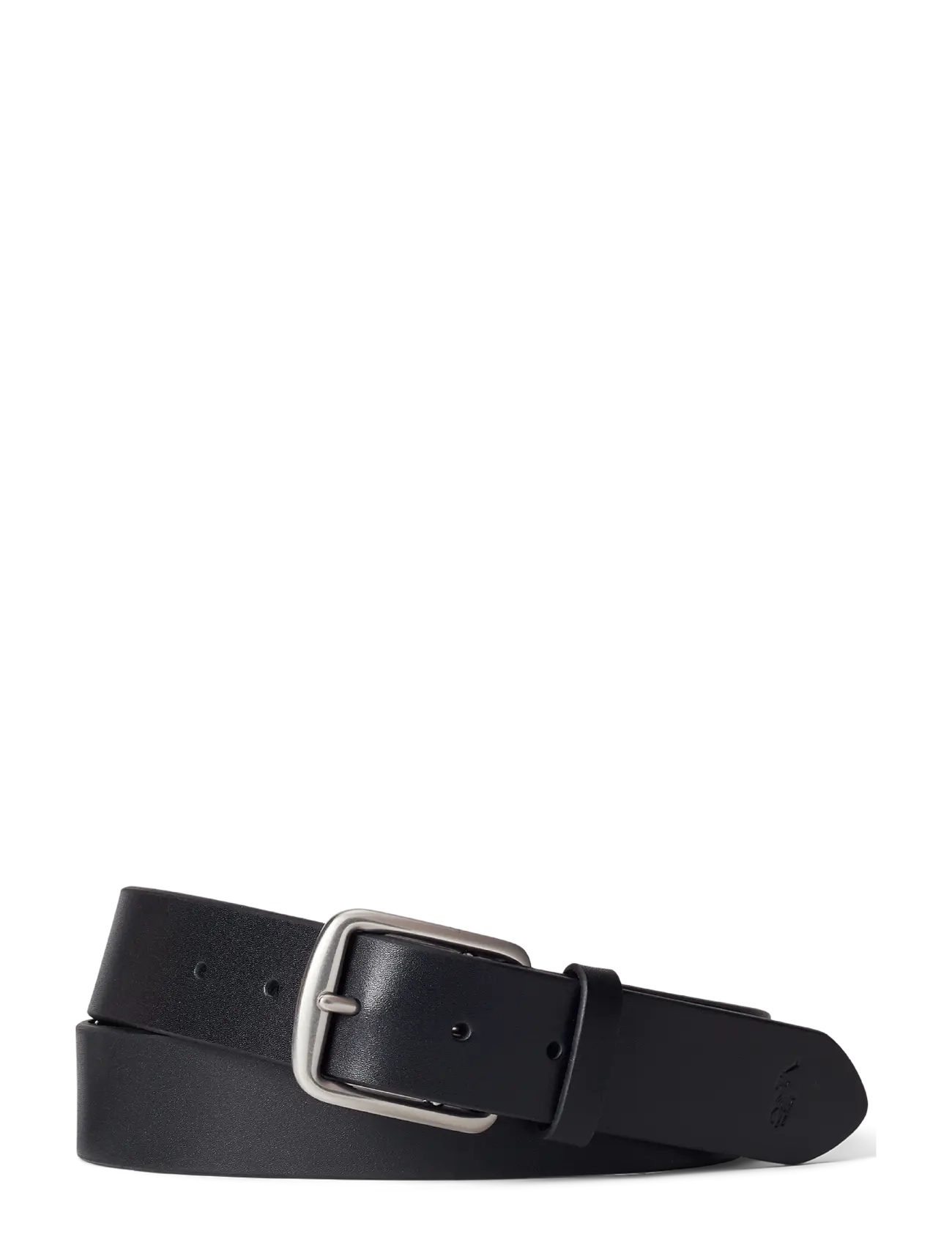 Polo Ralph Lauren Signature Pony Leather Belt, Mænd, Læderbælte, Sort, Str: 32