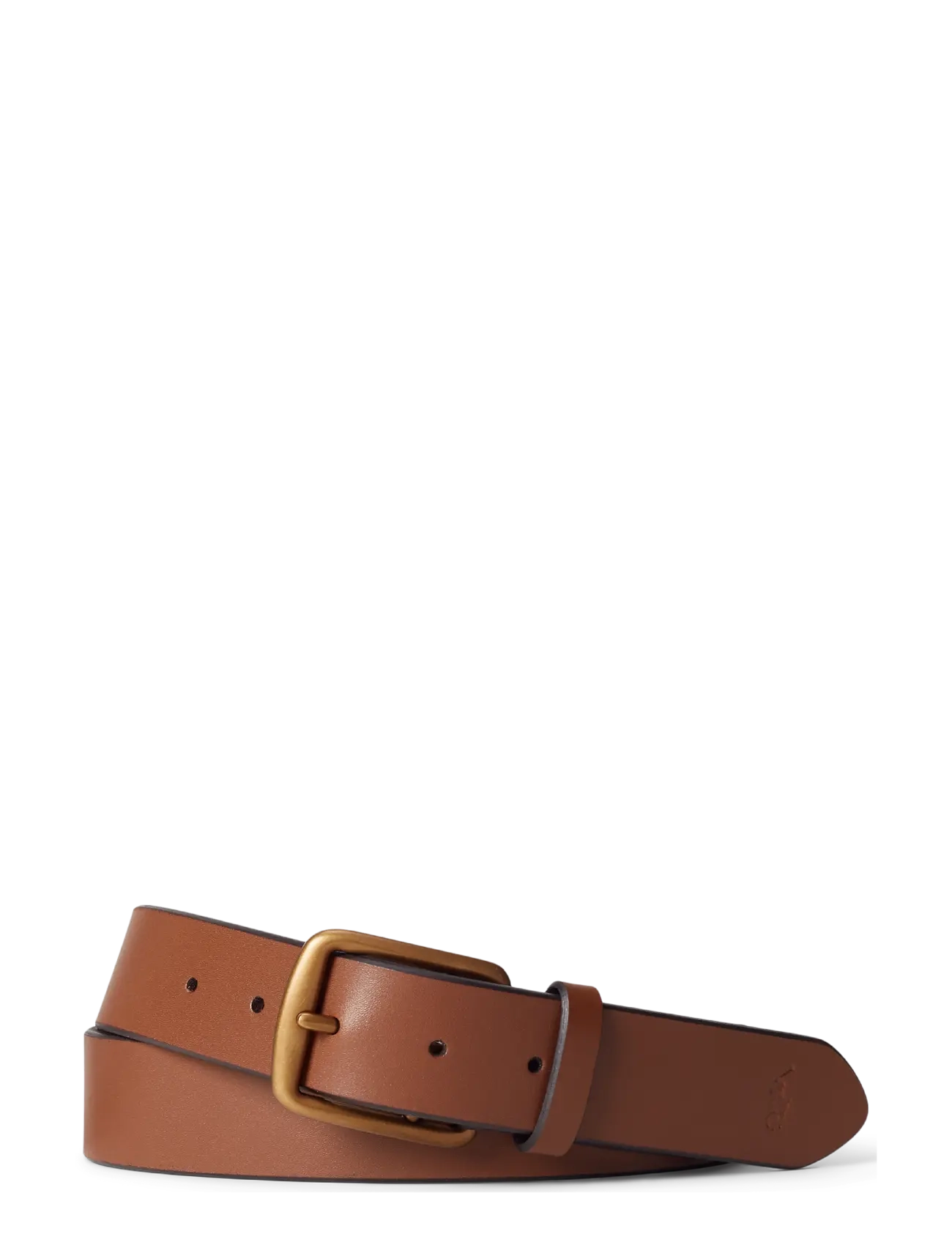 Polo Ralph Lauren Signature Pony Leather Belt, Mænd, Læderbælte, Brun, Str: 36