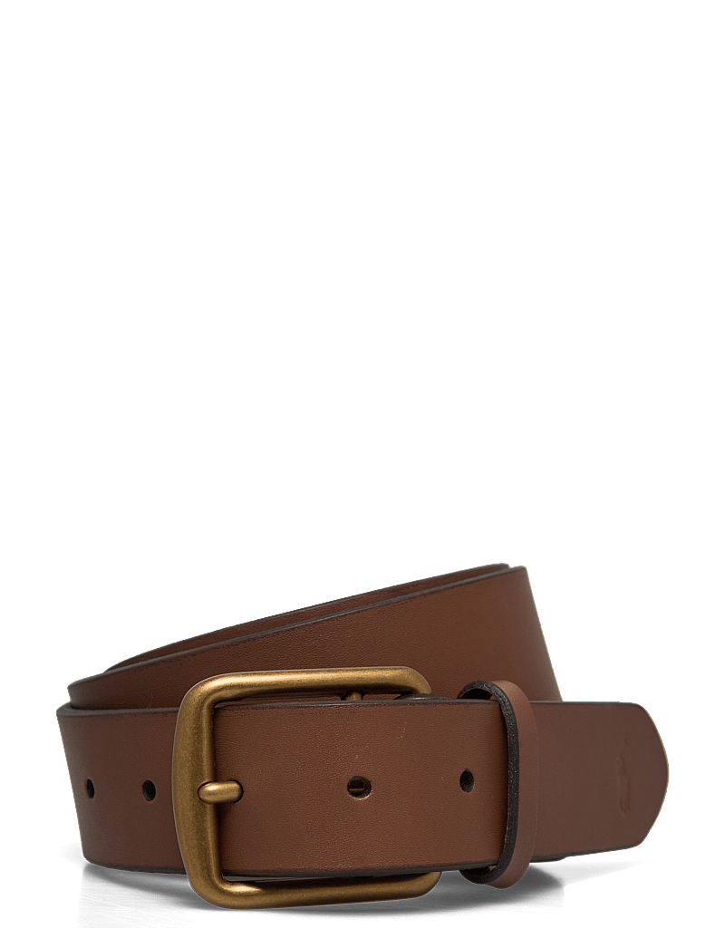 Polo Ralph Lauren - Signature Pony Leather Belt - klassisch gürtel - saddle - 0