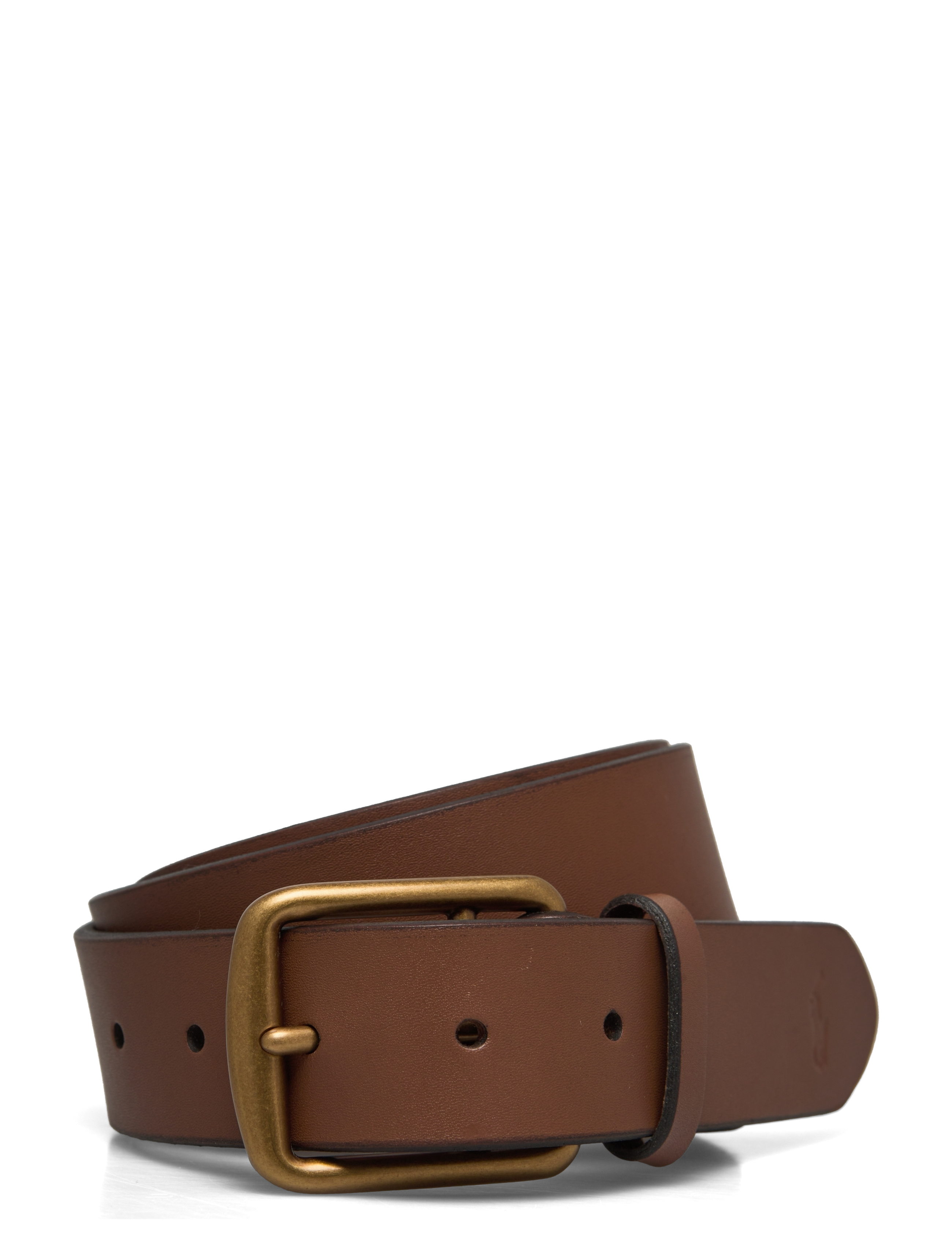 Polo Ralph Lauren - Signature Pony Leather Belt - klassisch gürtel - saddle - 0