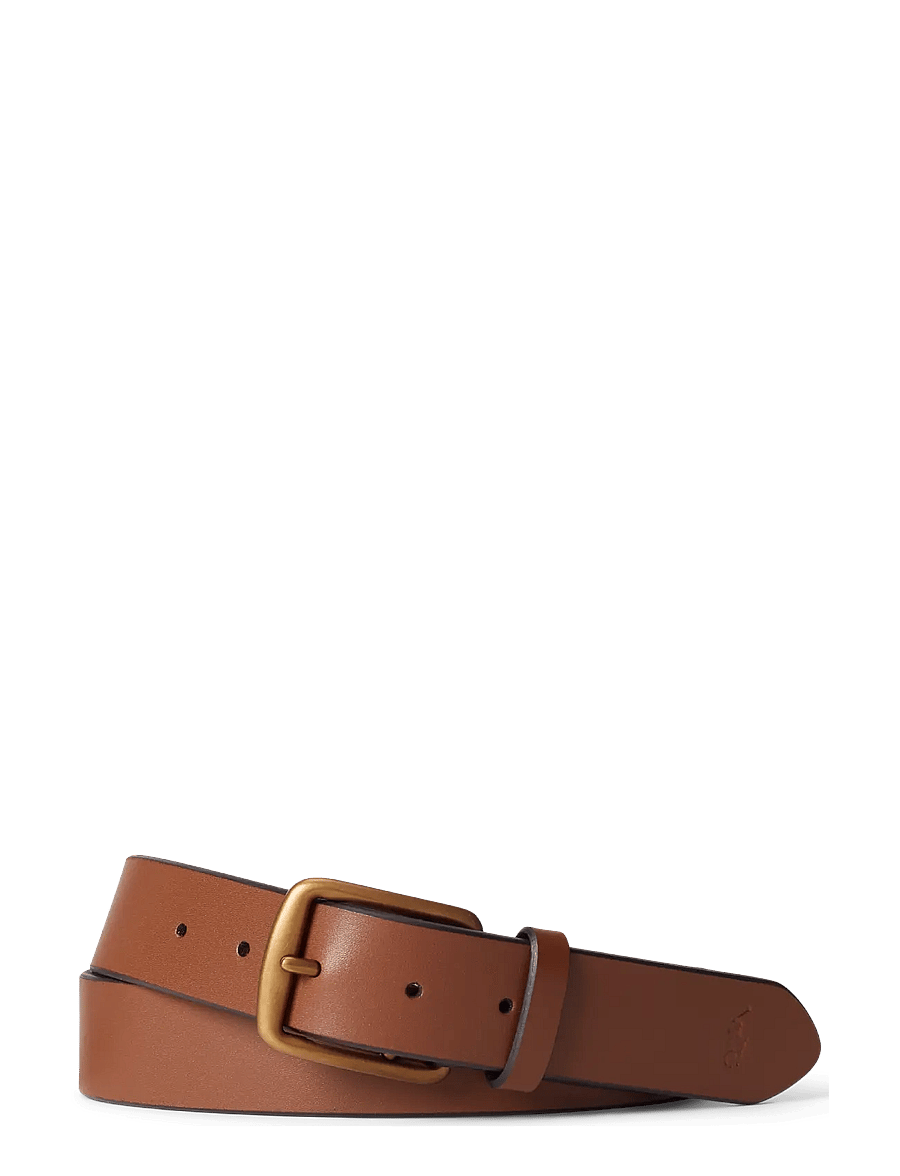 Polo Ralph Lauren - Signature Pony Leather Belt - klasiskās jostas - saddle - 0