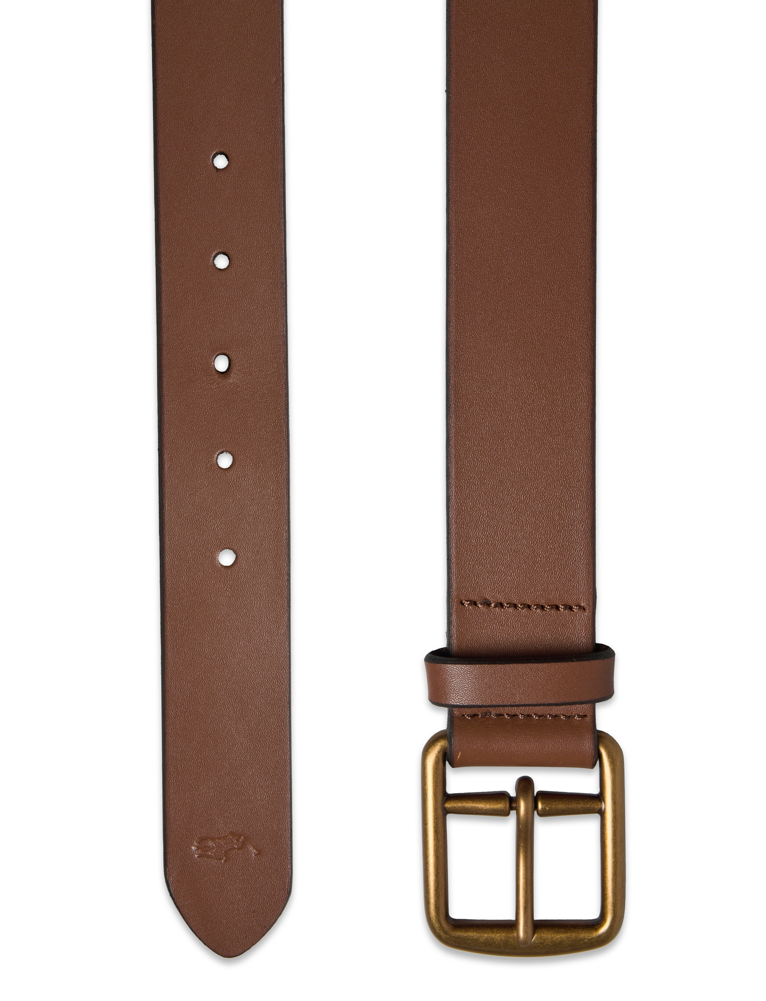 Polo Ralph Lauren - Signature Pony Leather Belt - klassisch gürtel - saddle - 1