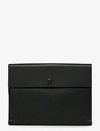 Leather Tech Case - BLACK