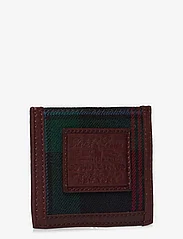 Polo Ralph Lauren - Heritage Plaid Wool & Leather Card Case - naudas maki - polo tartan - 2