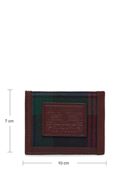 Polo Ralph Lauren - Heritage Plaid Wool & Leather Card Case - piniginės - polo tartan - 3