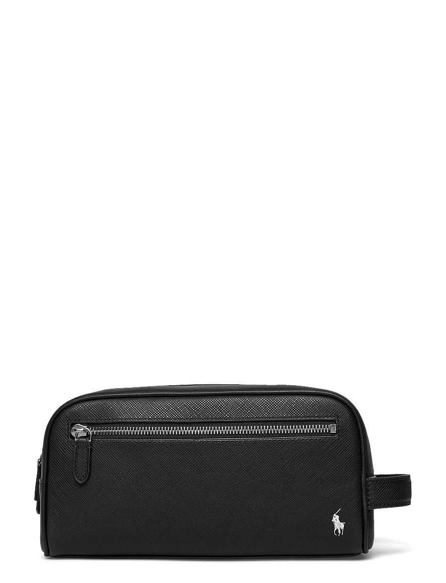 Polo Ralph Lauren - SAFFIANO-WASHBAG-PCH-MED - osta olukorra järgi - black/silver - 0