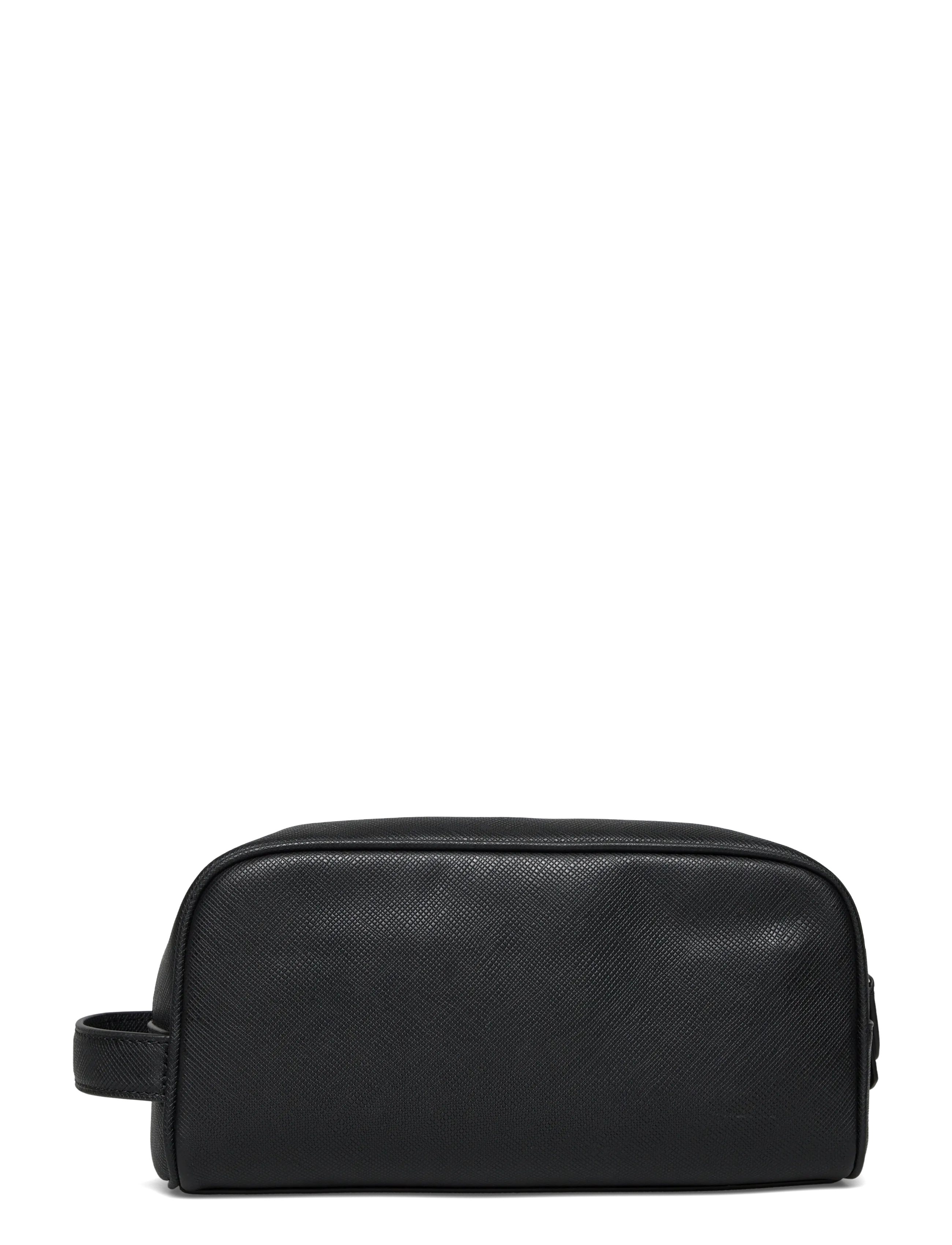 Polo Ralph Lauren - SAFFIANO-WASHBAG-PCH-MED - osta olukorra järgi - black/silver - 1