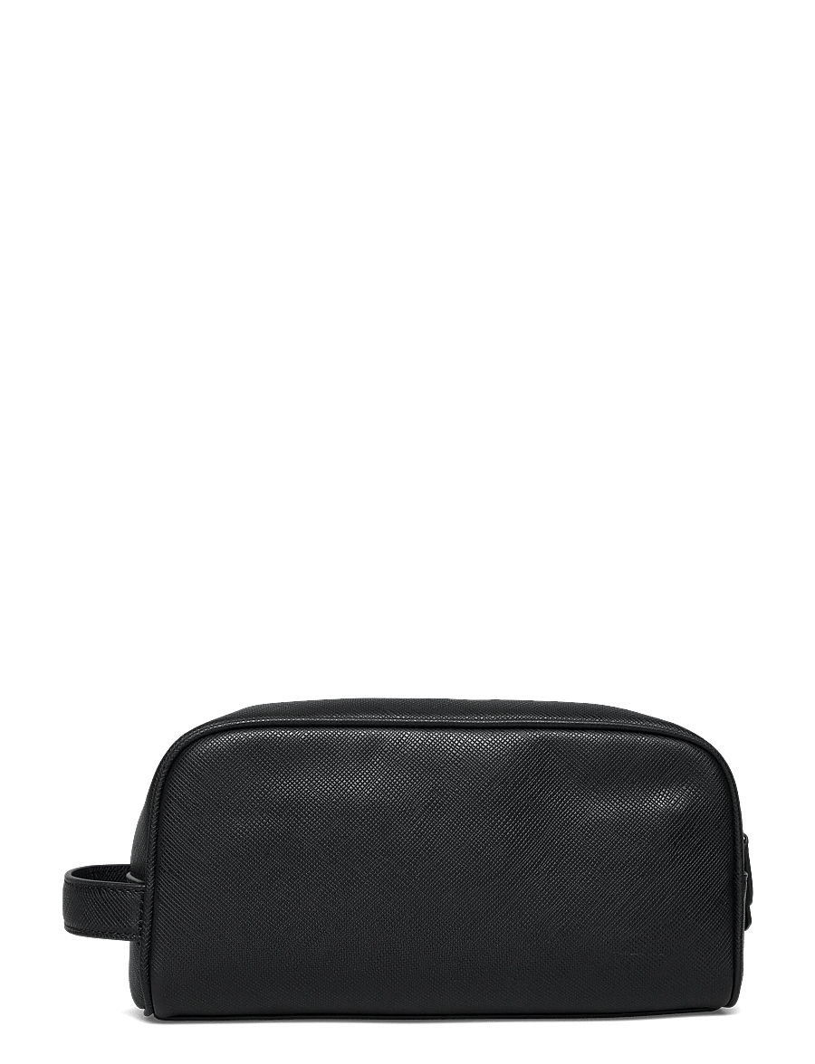 Polo Ralph Lauren - SAFFIANO-WASHBAG-PCH-MED - osta olukorra järgi - black/silver - 1