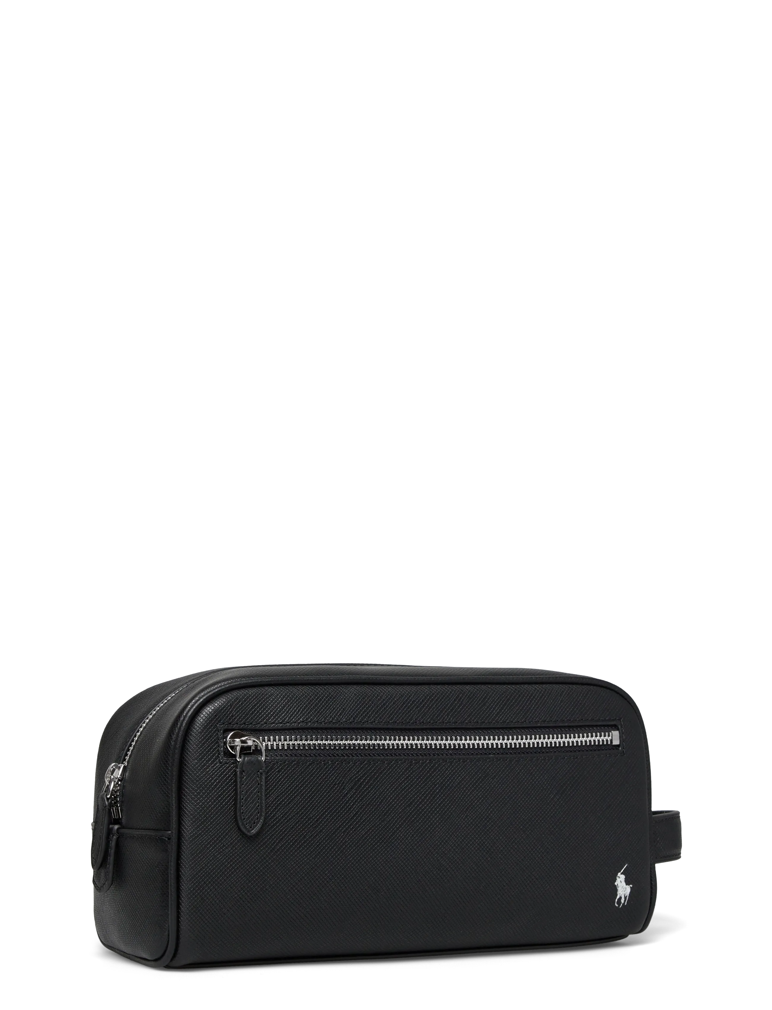 Polo Ralph Lauren - SAFFIANO-WASHBAG-PCH-MED - osta olukorra järgi - black/silver - 2
