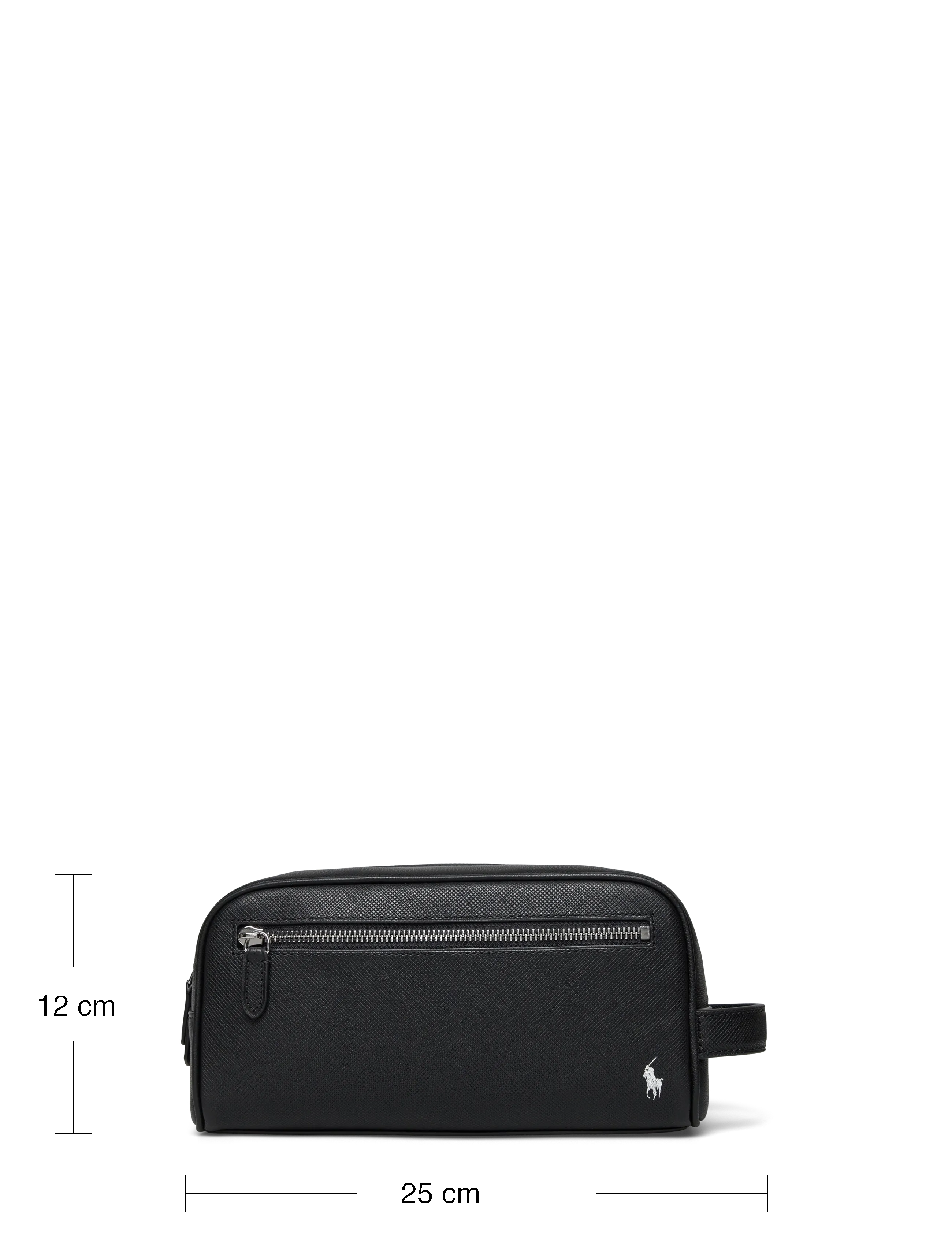 Polo Ralph Lauren - SAFFIANO-WASHBAG-PCH-MED - osta olukorra järgi - black/silver - 3