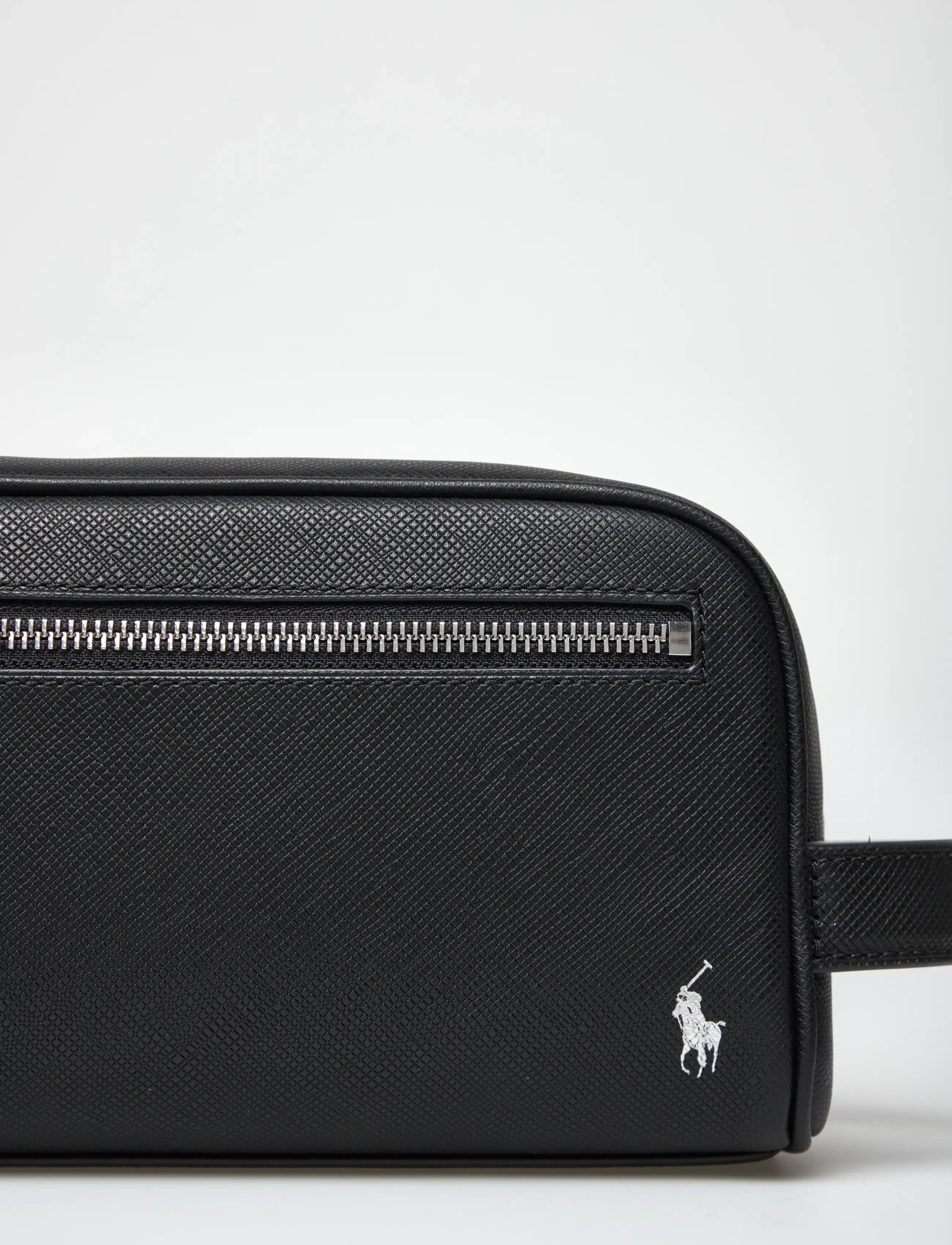 Polo Ralph Lauren - SAFFIANO-WASHBAG-PCH-MED - osta olukorra järgi - black/silver - 4